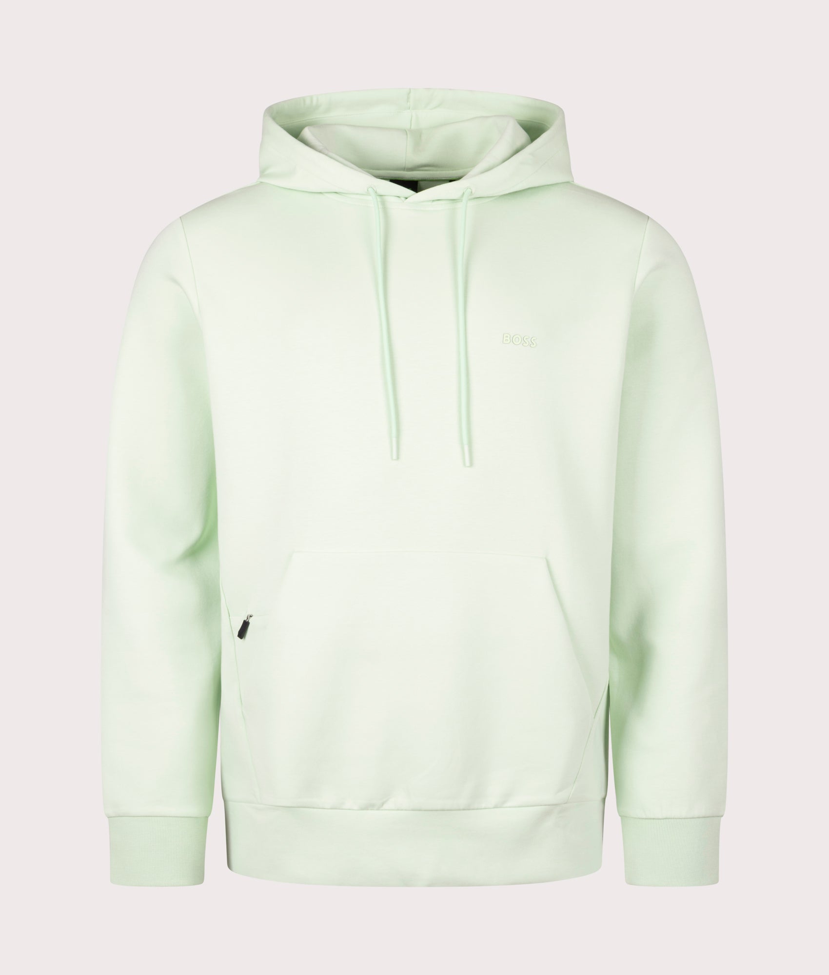 BOSS Mens Soody Hoodie - Colour: 388 Open Green - Size: Medium