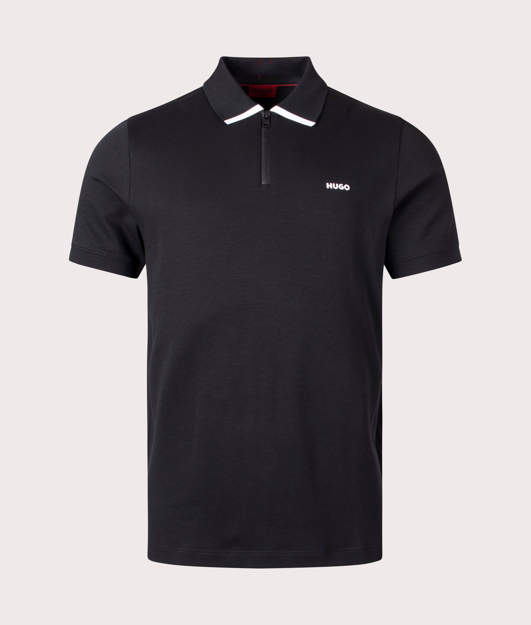 HUGO Mens Dalomino Polo Shirt - Colour: 001 Black - Size: Large