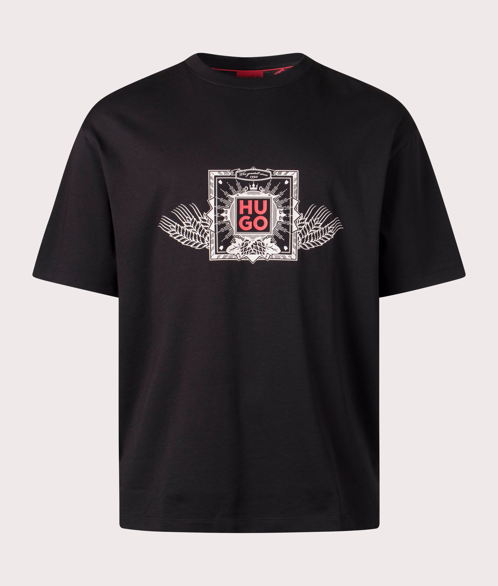 HUGO Mens Deytimo T-Shirt - Colour: 001 Black - Size: Large