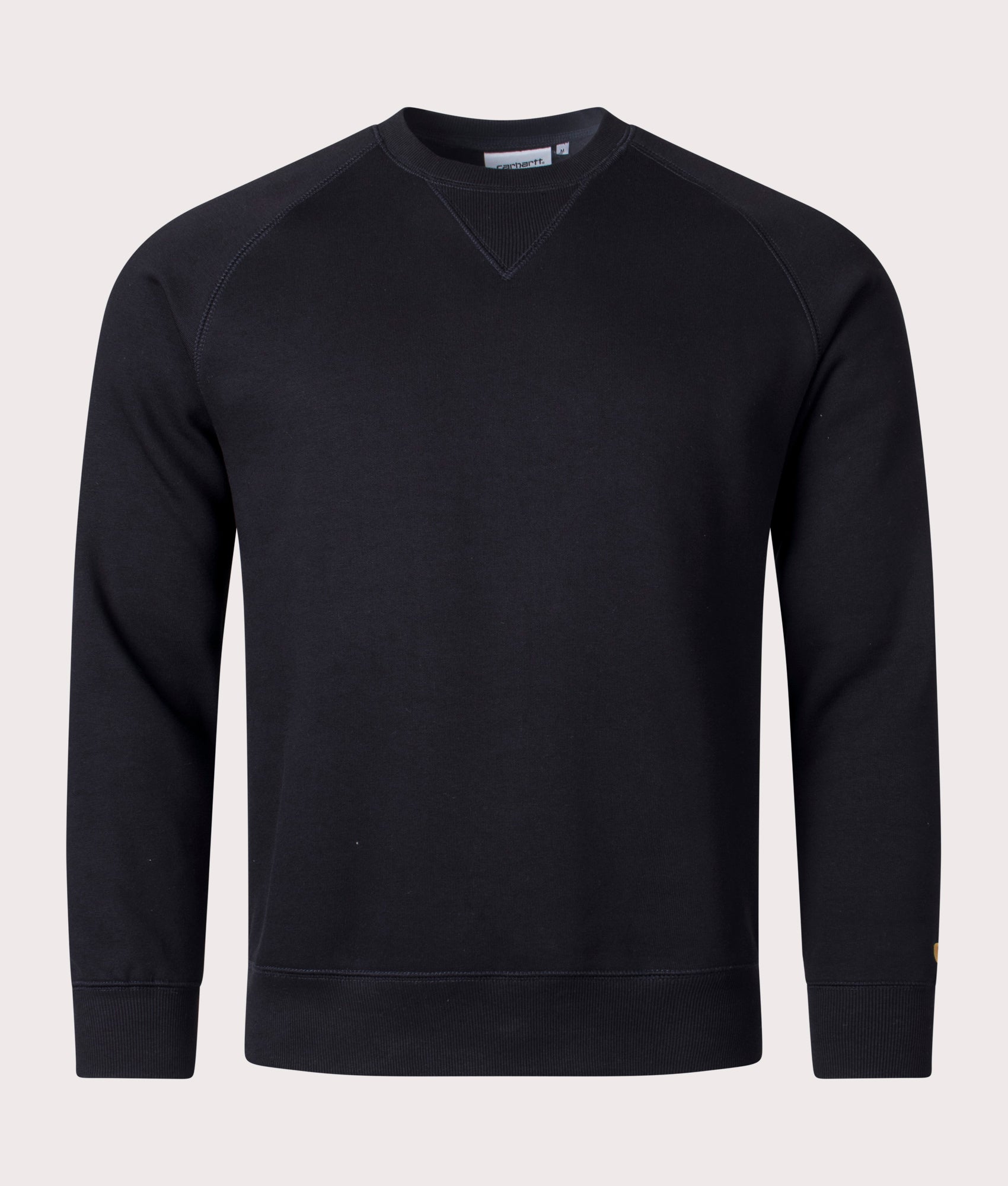 Carhartt WIP Mens Chase Sweatshirt - Colour: 00FXX Black/Gold - Size: Large