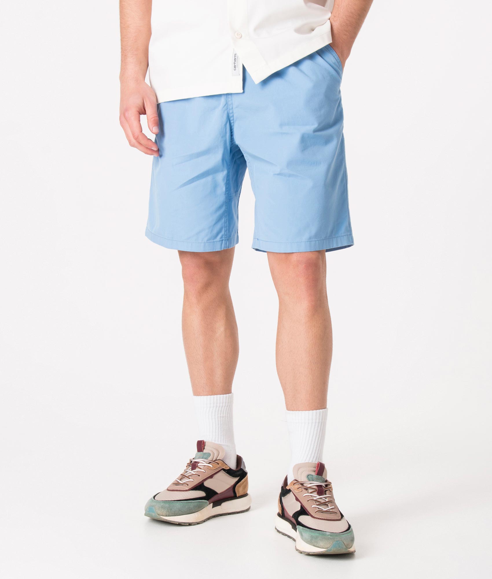 Carhartt WIP Mens Regular Fit Clover Shorts - Colour: 1D506 Piscine - Size: Medium