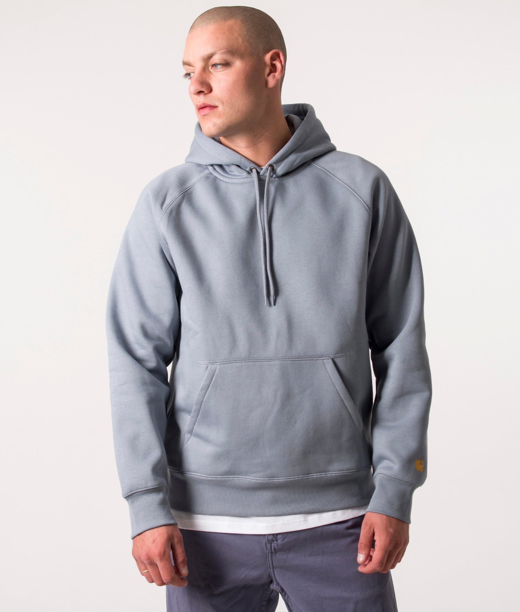 Carhartt WIP Mens Chase Hoodie - Colour: 1R2XX Mirror/Gold - Size: Medium