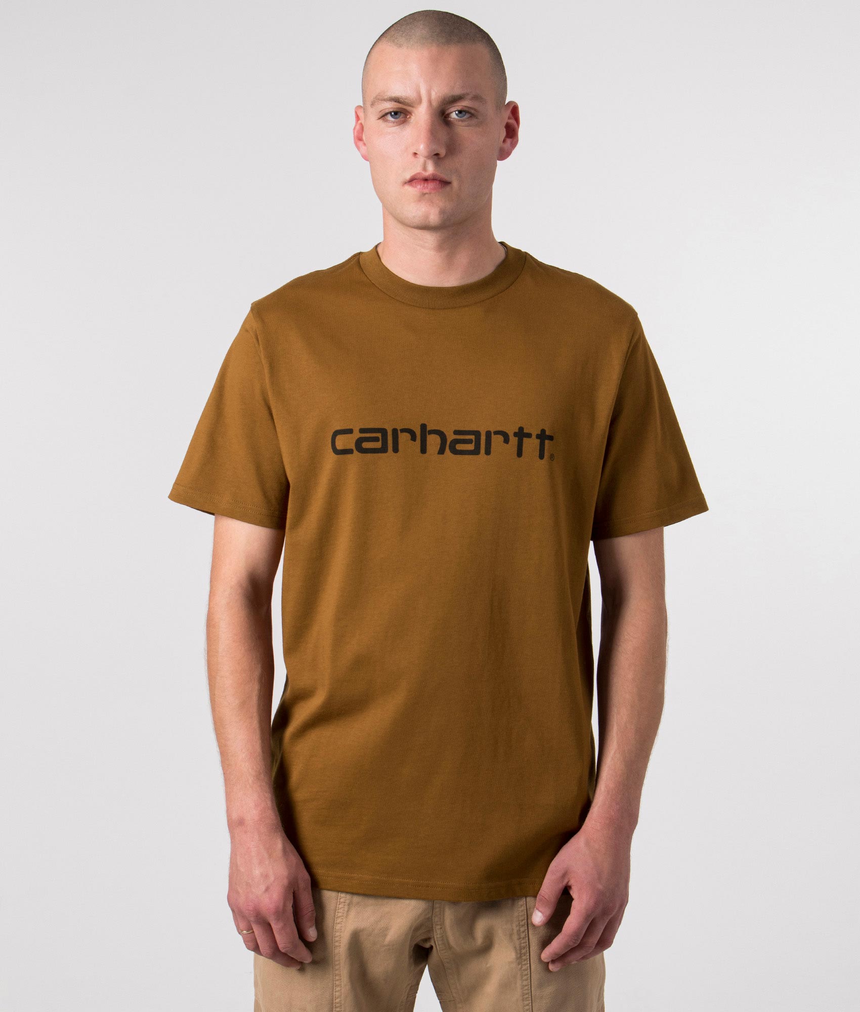 Carhartt WIP Mens Script T-Shirt - Colour: 1QBXX Deep H Brown/Black - Size: Medium