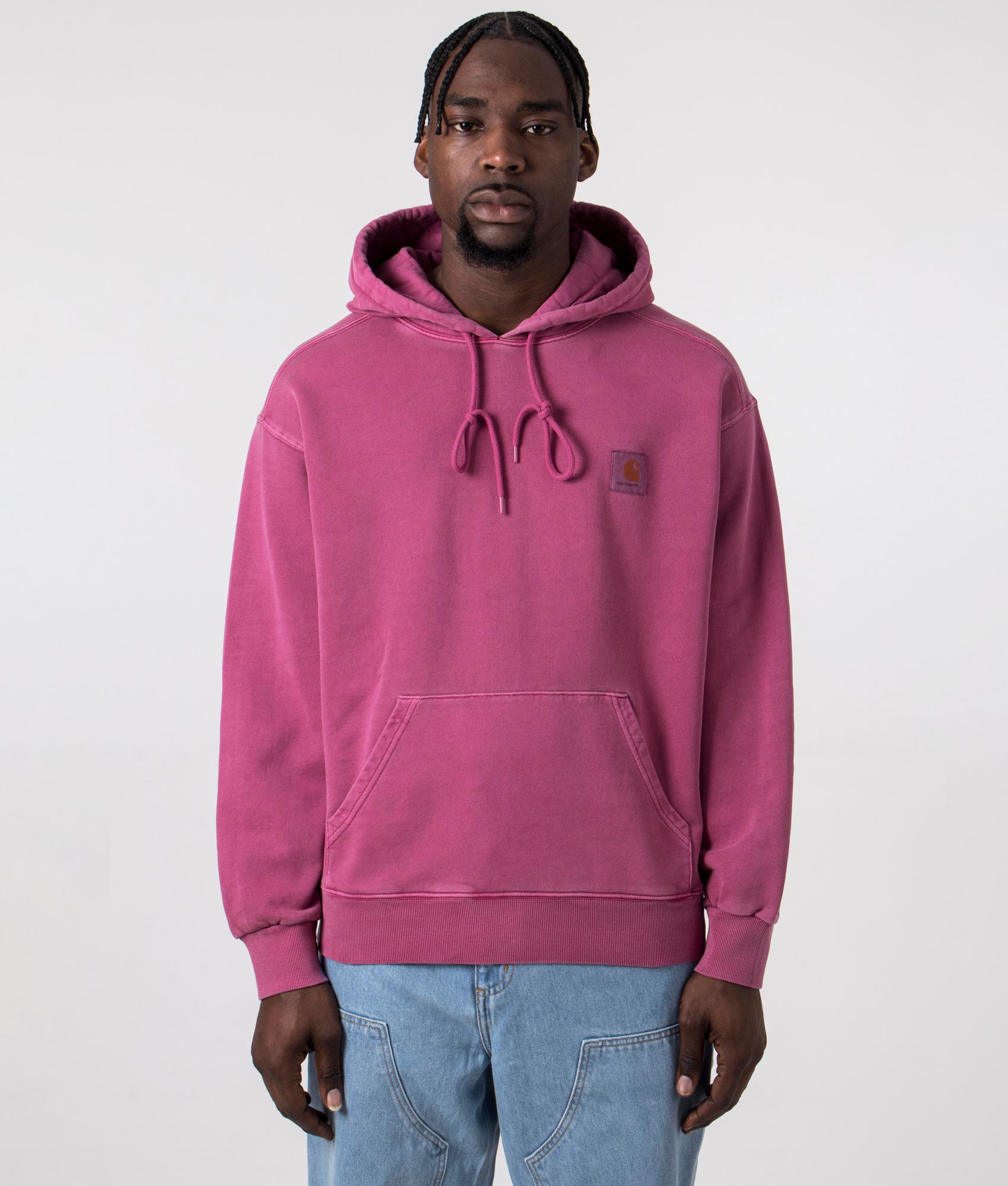 Carhartt WIP Mens Oversized Nelson Hoodie - Colour: 1YTGD Magenta - Size: XL
