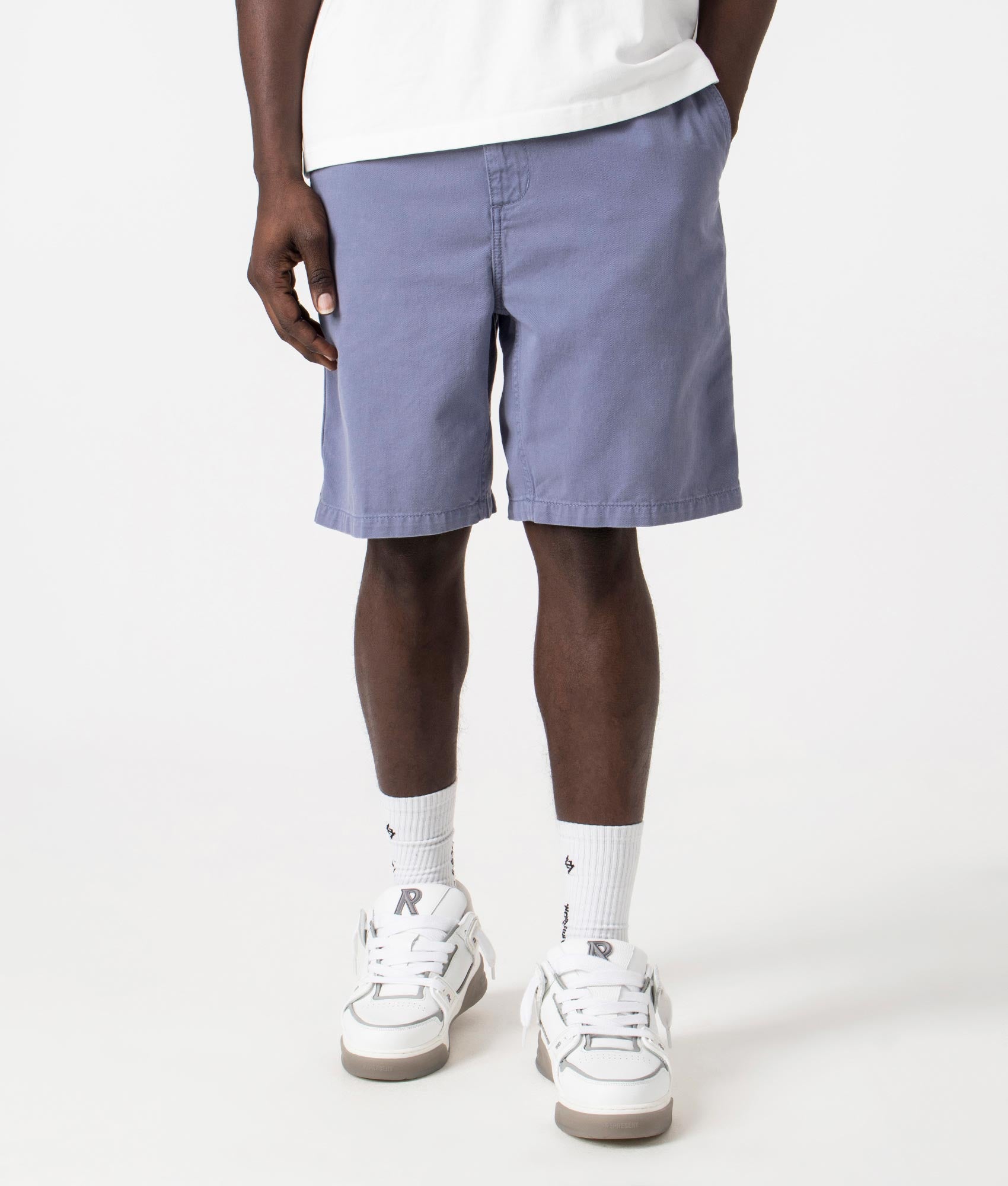 Carhartt WIP Mens Flint Shorts - Colour: 1YDGD Bay Blue - Size: Medium