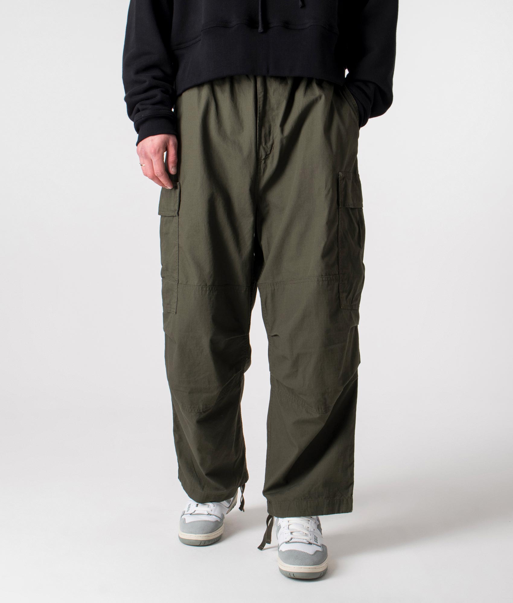 Carhartt WIP Mens Relaxed Fit Jet Cargo Pants - Colour: 6302 Cypress Rinsed - Size: XL/36W