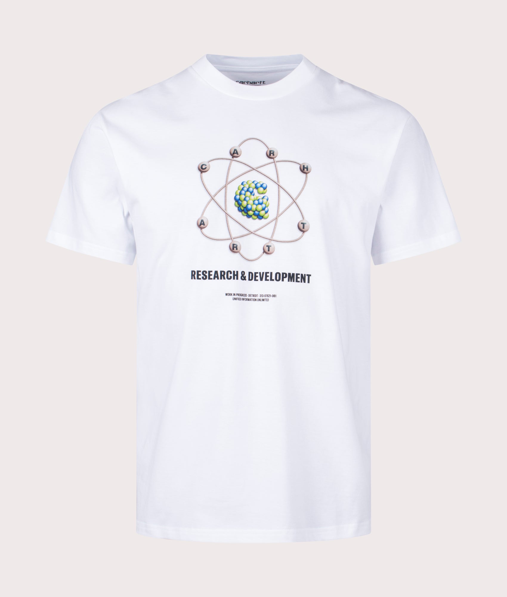 Carhartt WIP Mens Relaxed Fit R&D T-Shirt - Colour: 02XX White - Size: Small
