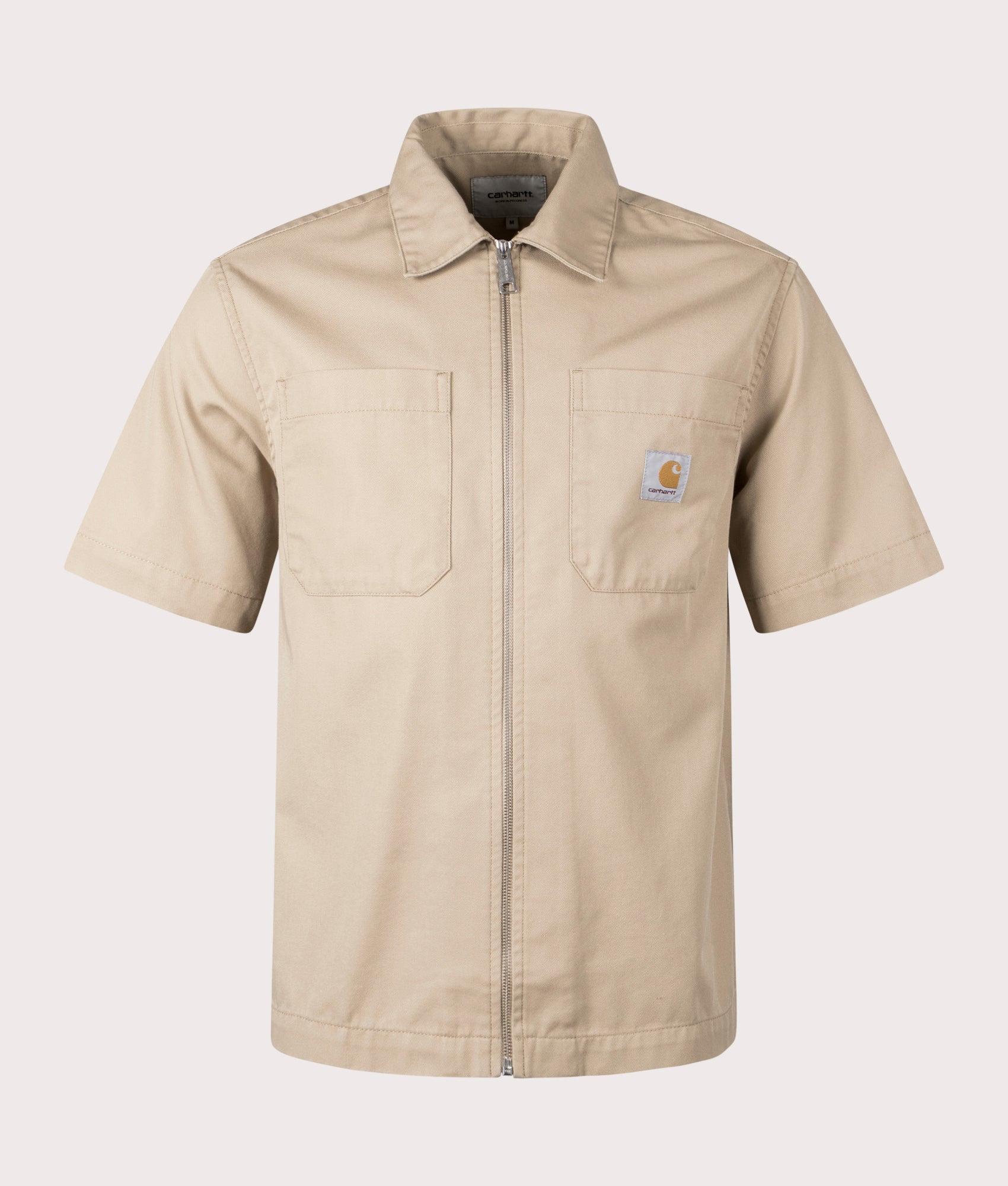 Carhartt WIP Mens Short Sleeve Sandler Shirt - Colour: 1YA02 Sable - Size: Small