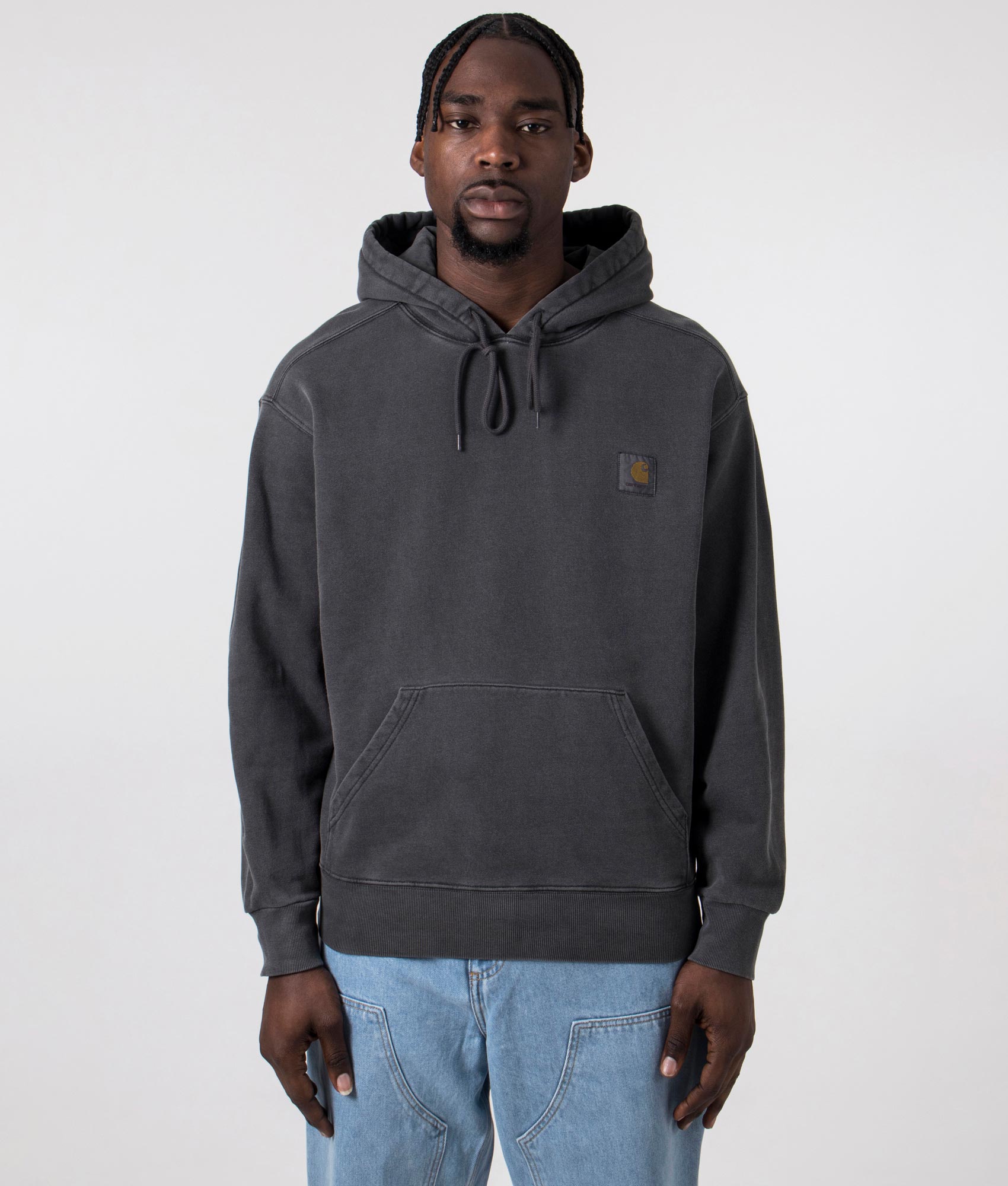 Carhartt WIP Mens Oversized Nelson Hoodie - Colour: 98GD Charcoal - Size: XL