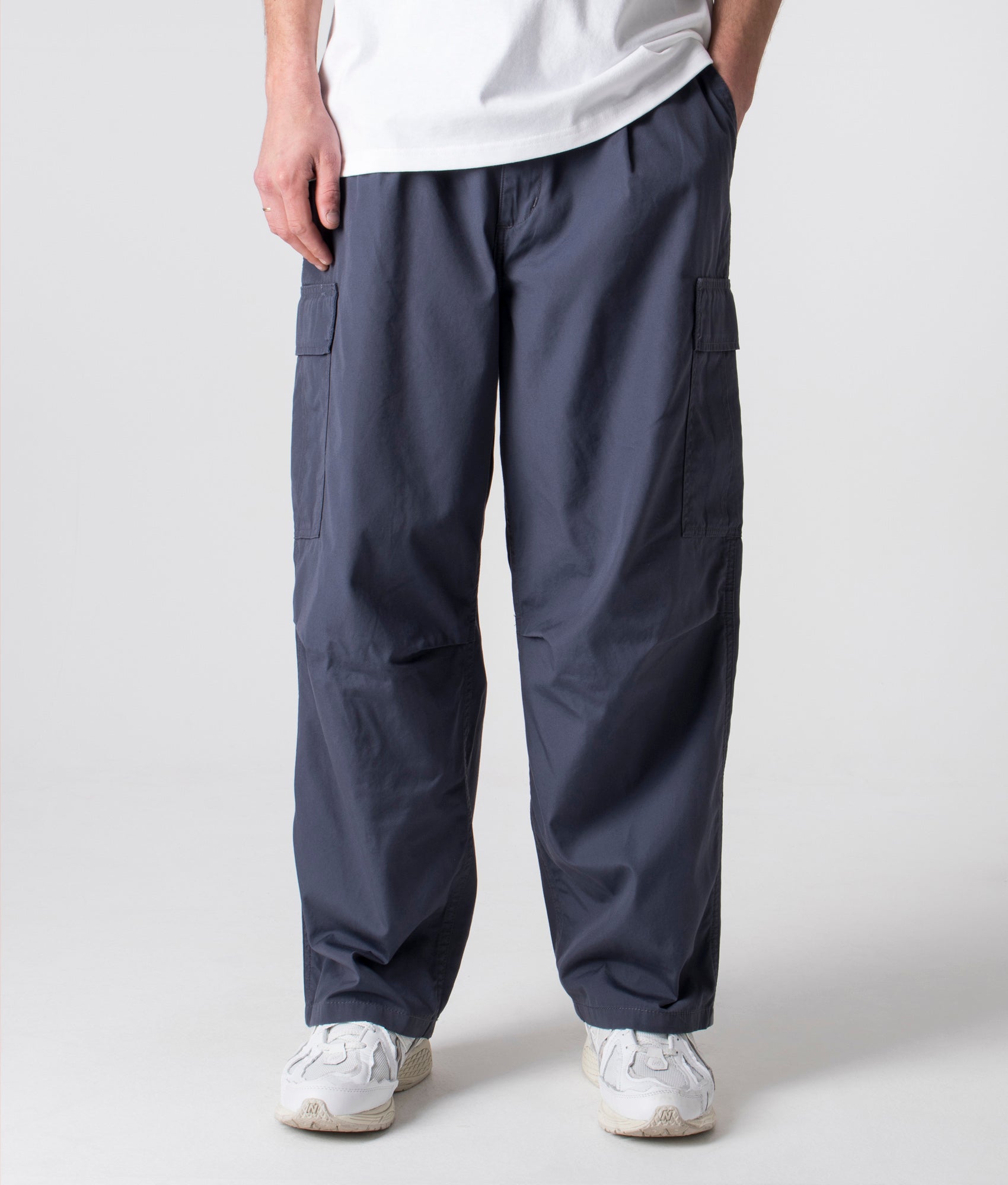 Carhartt WIP Mens Relaxed Fit Cole Cargo Pant - Colour: 1CQ02 Zeus Rinsed - Size: 28W