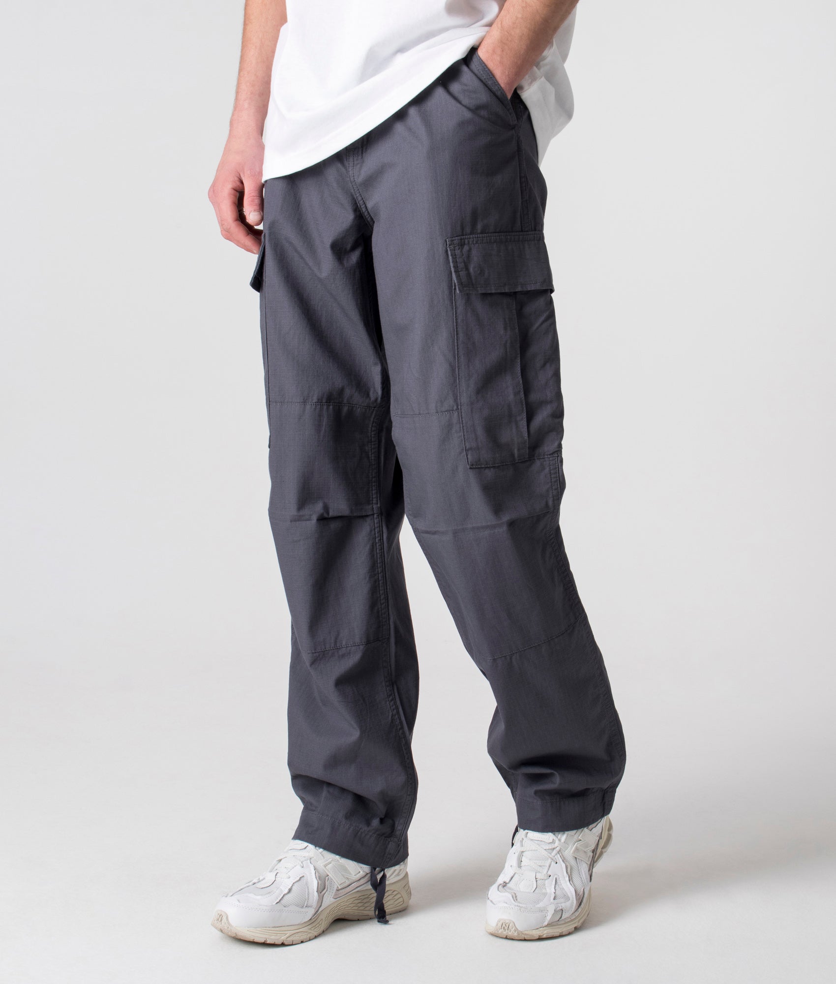 Carhartt WIP Mens Regular Fit Cargo Pant - Colour: 1CQ02 Zeus Rinsed - Size: 34R