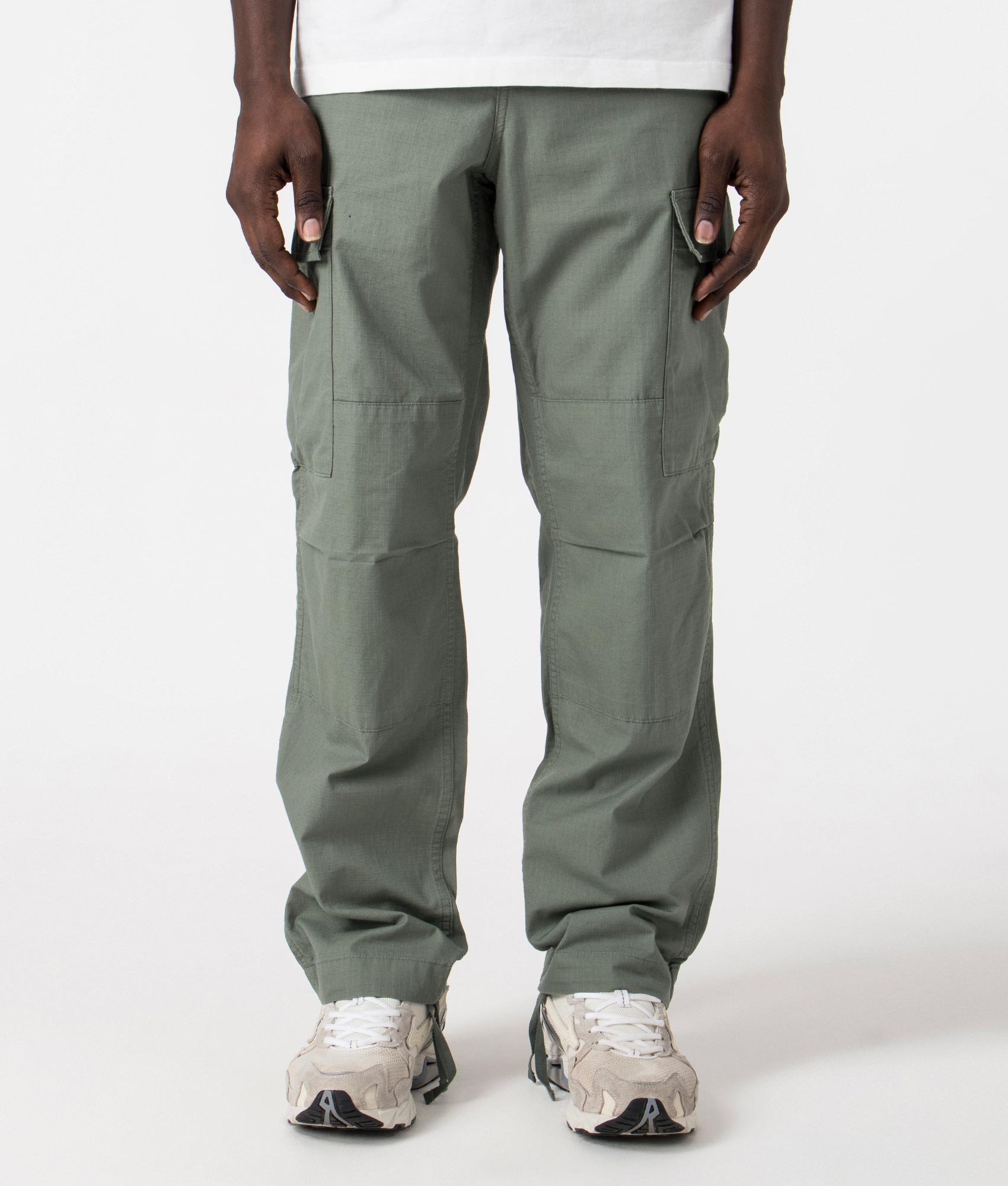 Carhartt WIP Mens Regular Fit Cargo Pants - Colour: 1YF02 Park - Size: 30R