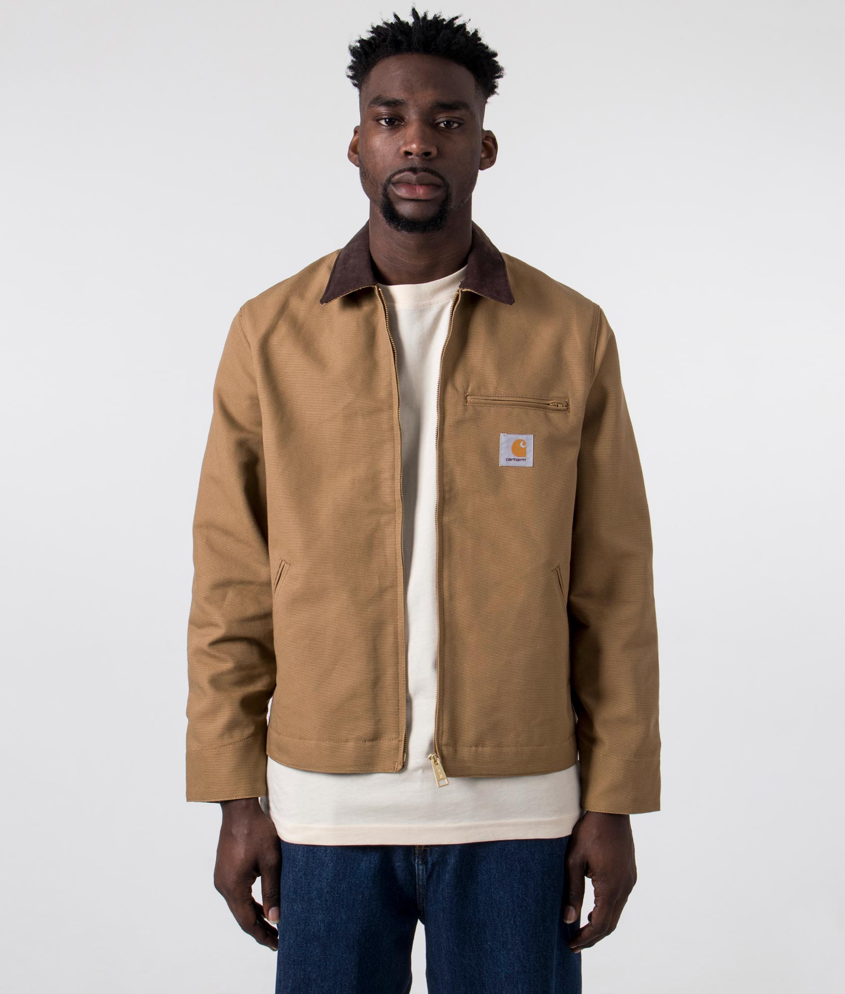 Carhartt WIP Mens Detroit Jacket - Colour: 00S01 Hamilton Brown/Tobacco Rigid - Size: Medium