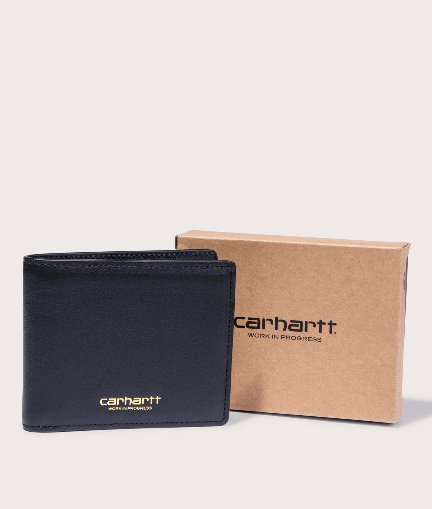 Carhartt WIP Mens Vegas Billfold Wallet - Colour: 00FXX Black/Gold - Size: One Size