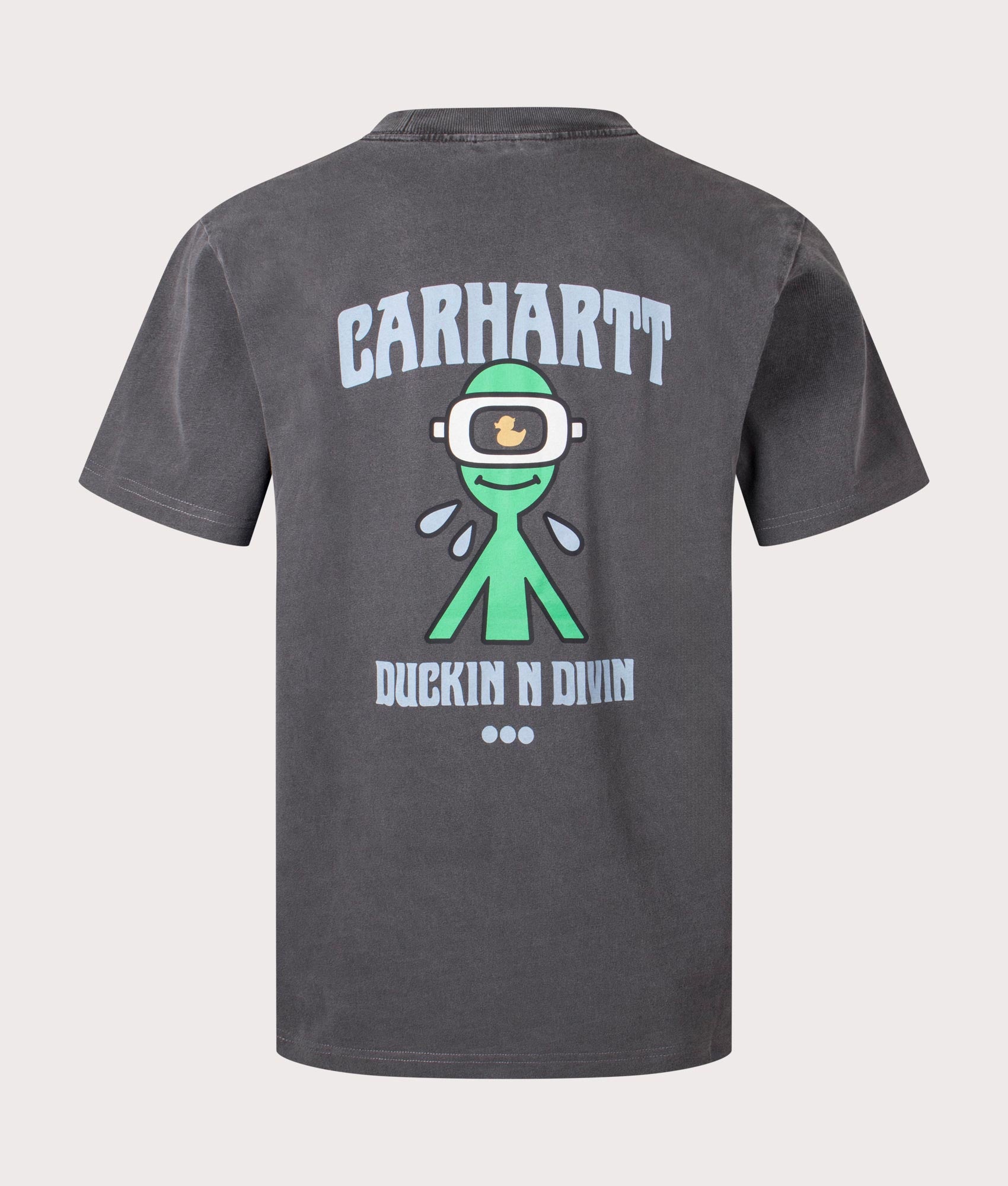 Carhartt WIP Mens Relaxed Fit Duckin' T-Shirt - Colour: 89GD Black - Size: Large