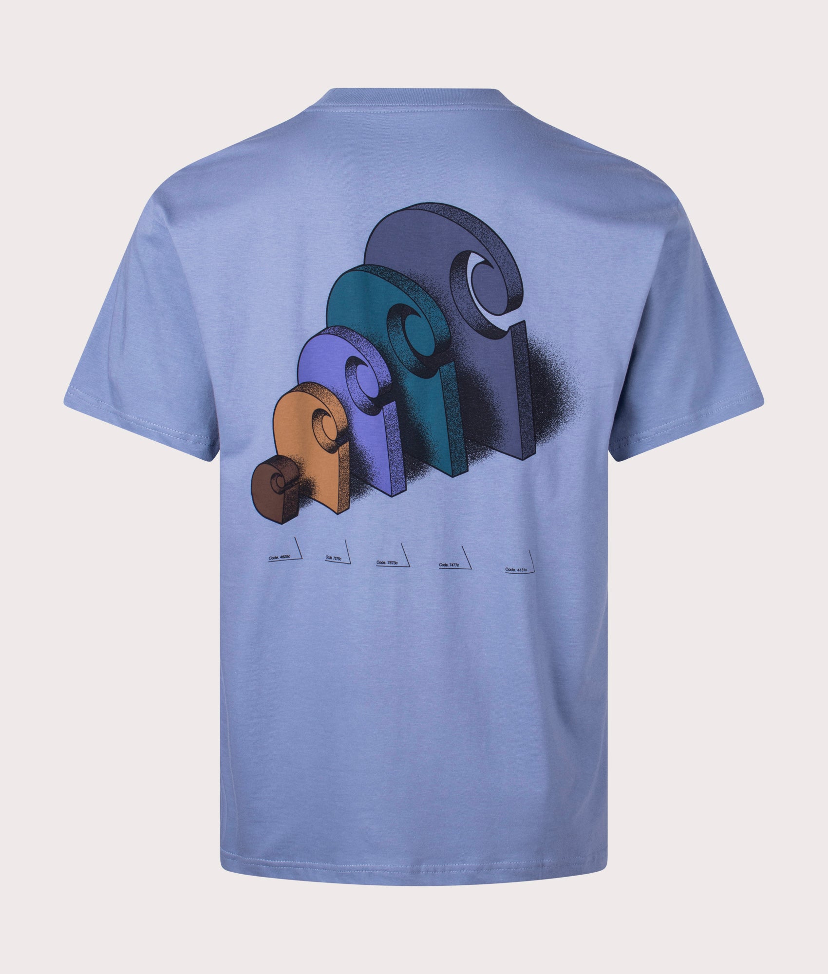 Carhartt WIP Mens Relaxed Fit Diagram C T-Shirt - Colour: 1YDXX Bay Blue - Size: Large