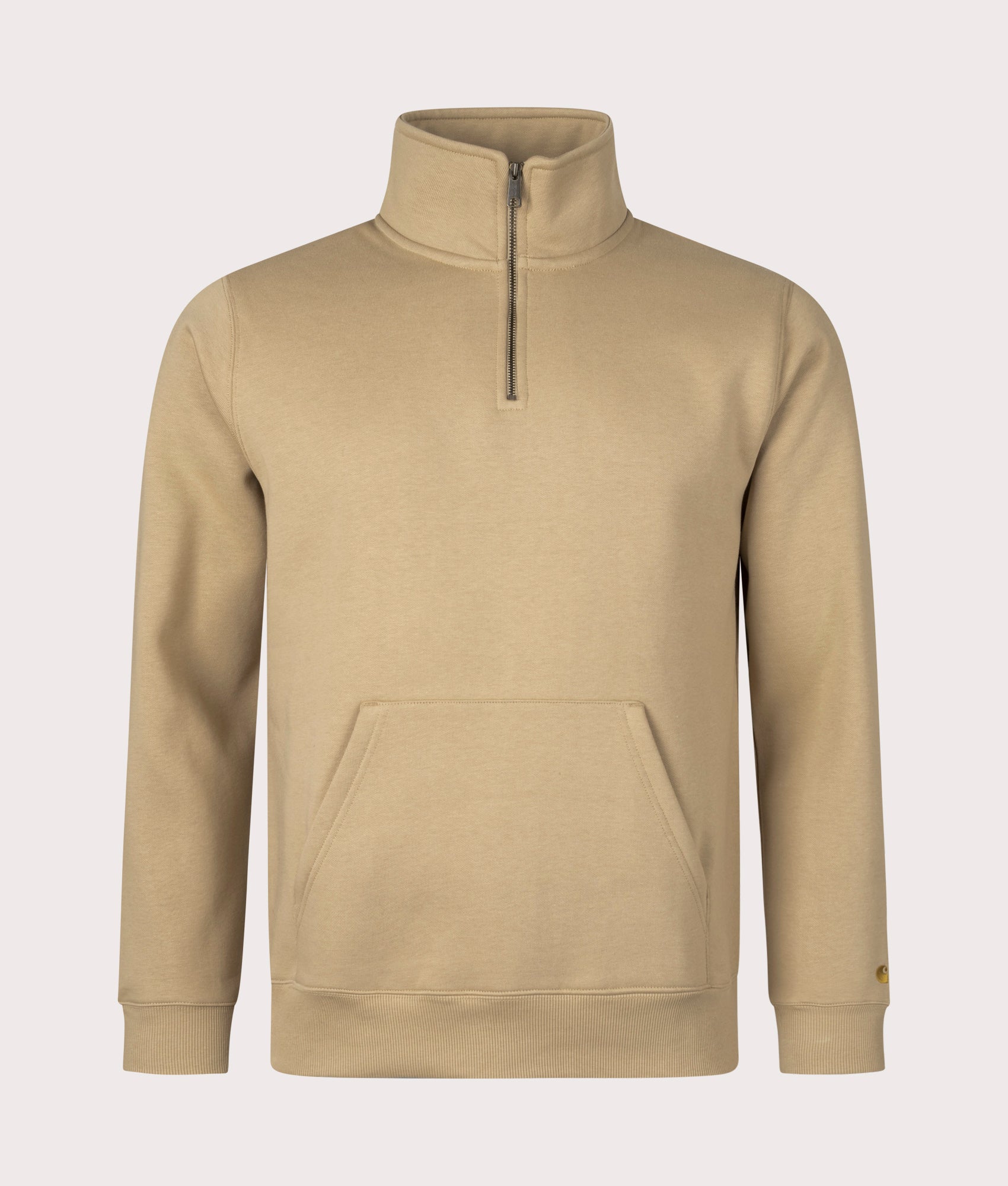 Carhartt WIP Mens Quarter Zip Chase Sweatshirt - Colour: 22IXX Sable/Gold - Size: Medium