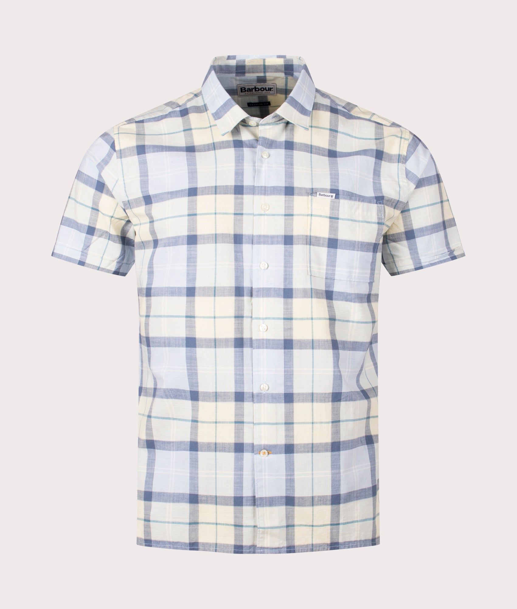 Barbour Lifestyle Mens Short Sleeve Gordon Shirt - Colour: TN25 Sandsend Tartan - Size: XL
