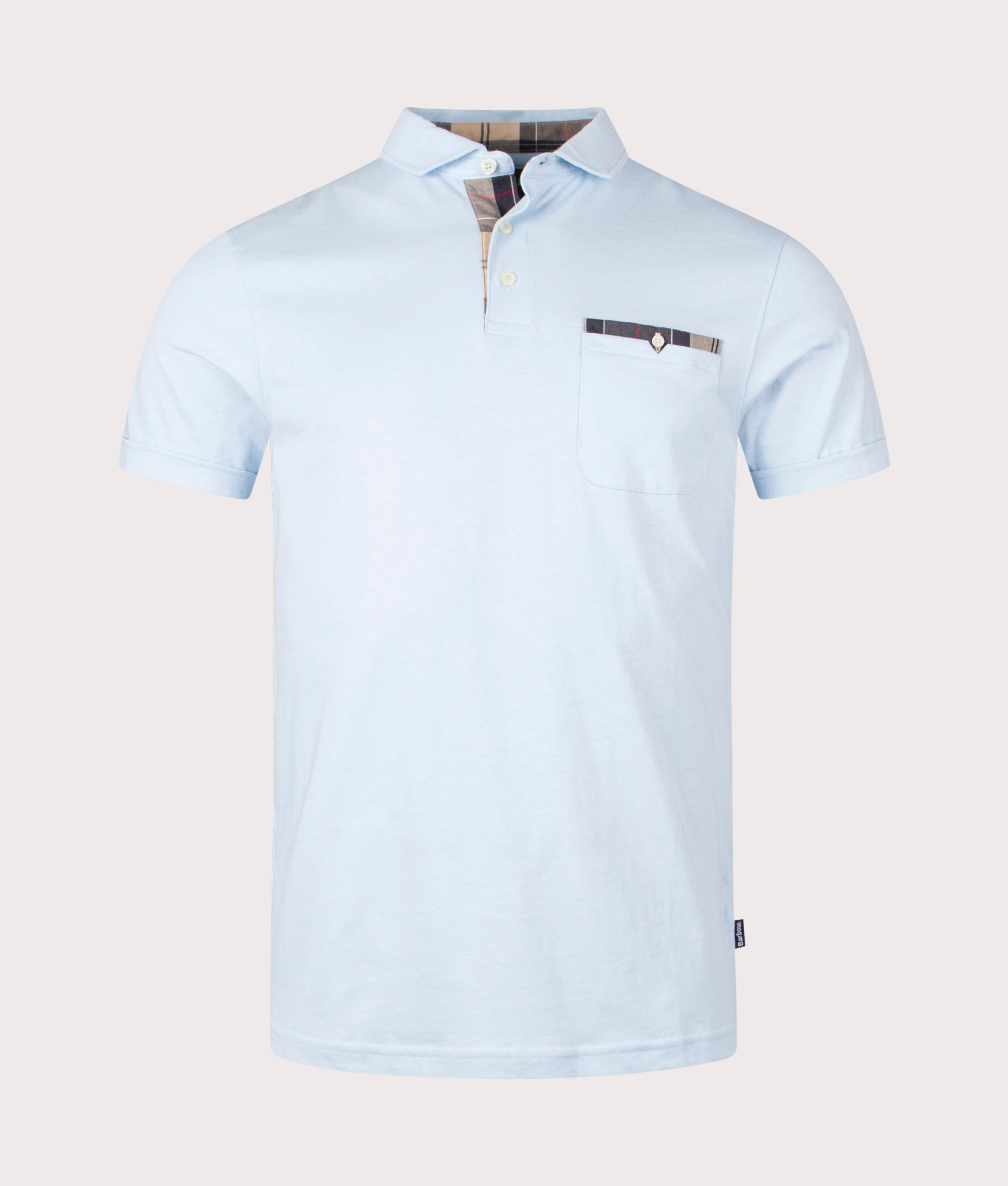 Barbour Lifestyle Mens Corpatch Polo Shirt - Colour: BL32 Sky - Size: Large