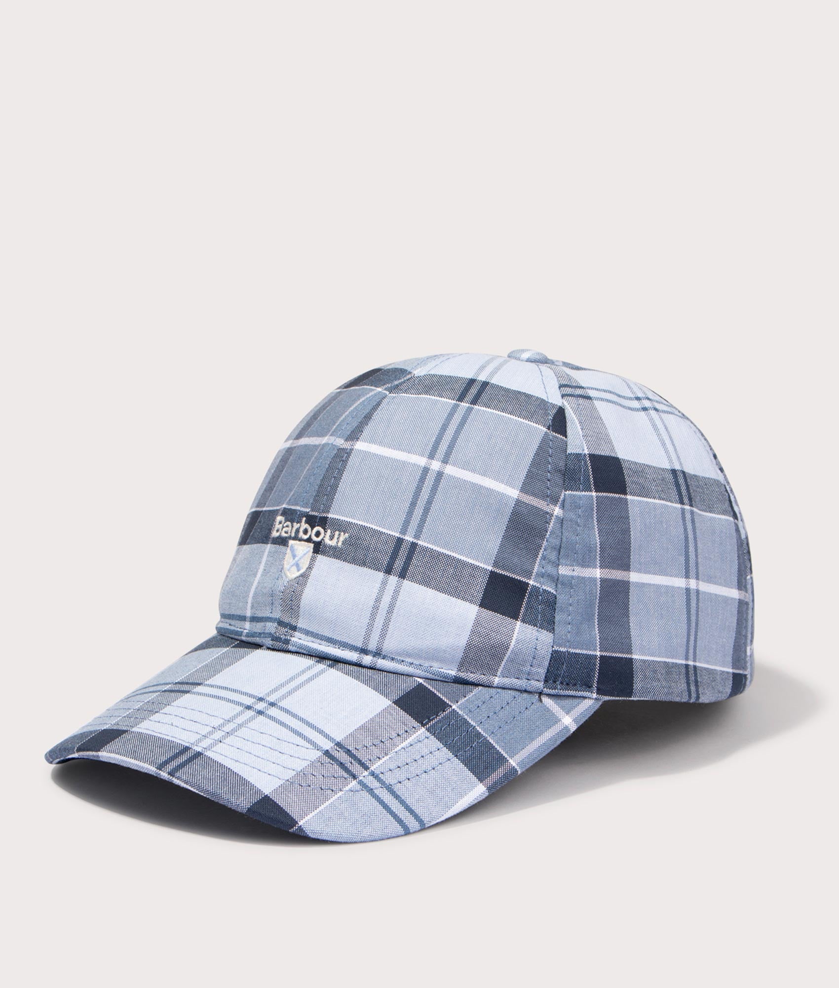 Barbour Lifestyle Mens Tartan Sports Cap - Colour: TN22 Berwick Blue - Size: One Size