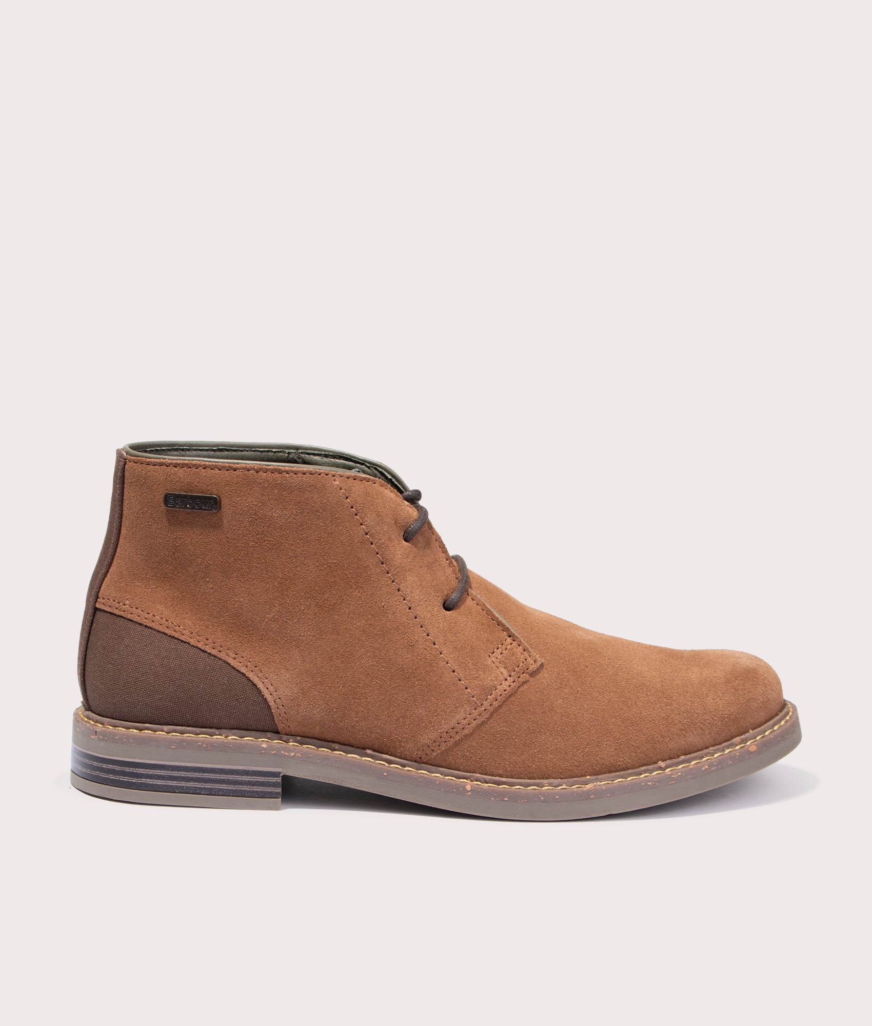 Barbour Lifestyle Mens Readhead Chukka Boots - Colour: BE11 Fawn Suede - Size: 8