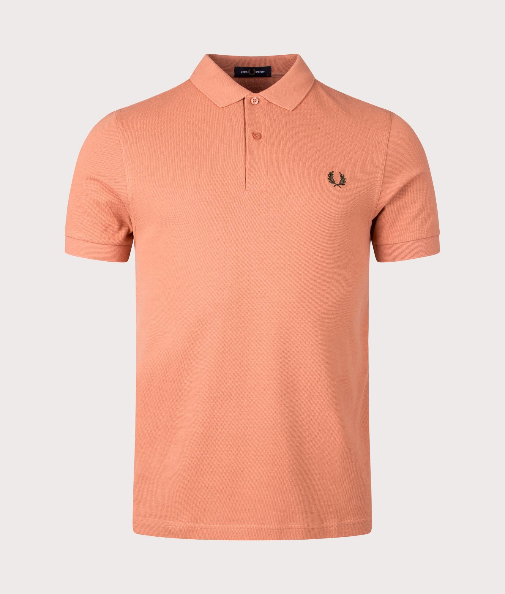 Fred Perry Mens M6000 Polo Shirt - Colour: R43 Light Rust/Night Green - Size: Medium