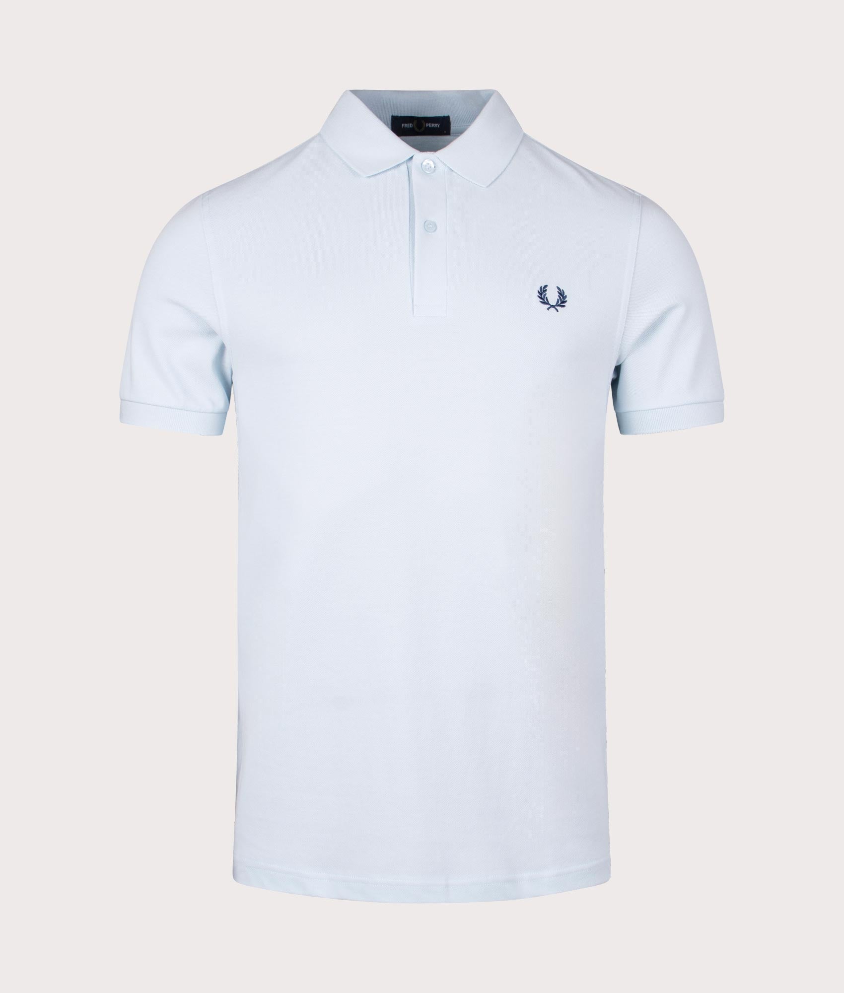 Fred Perry Mens M6000 Polo Shirt - Colour: V08 Light Ice/Midnight Blue - Size: XL