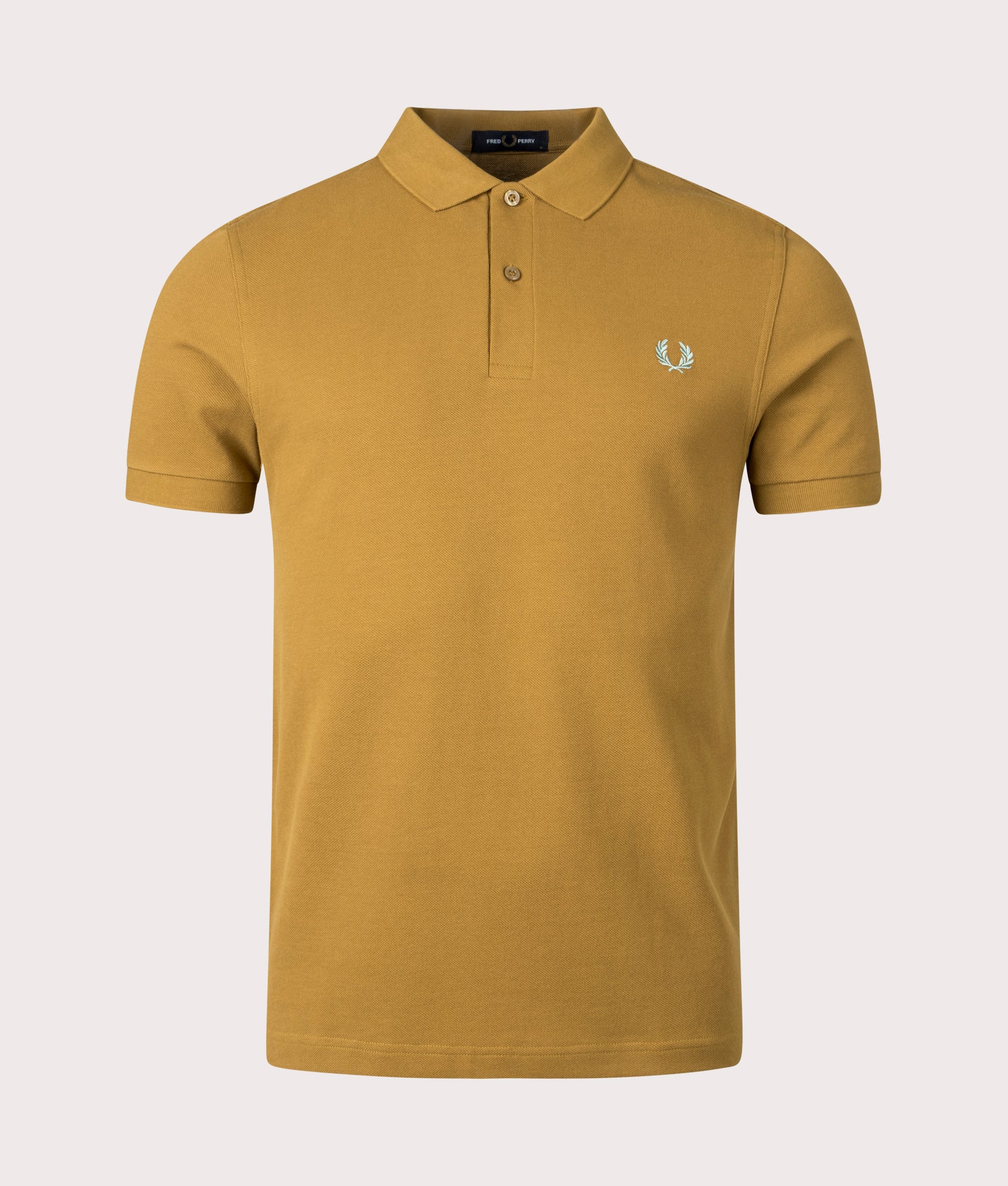 Fred Perry Mens Plain Fred Perry Shirt - Colour: V39 Dark Caramel/Silver Blue - Size: XXL