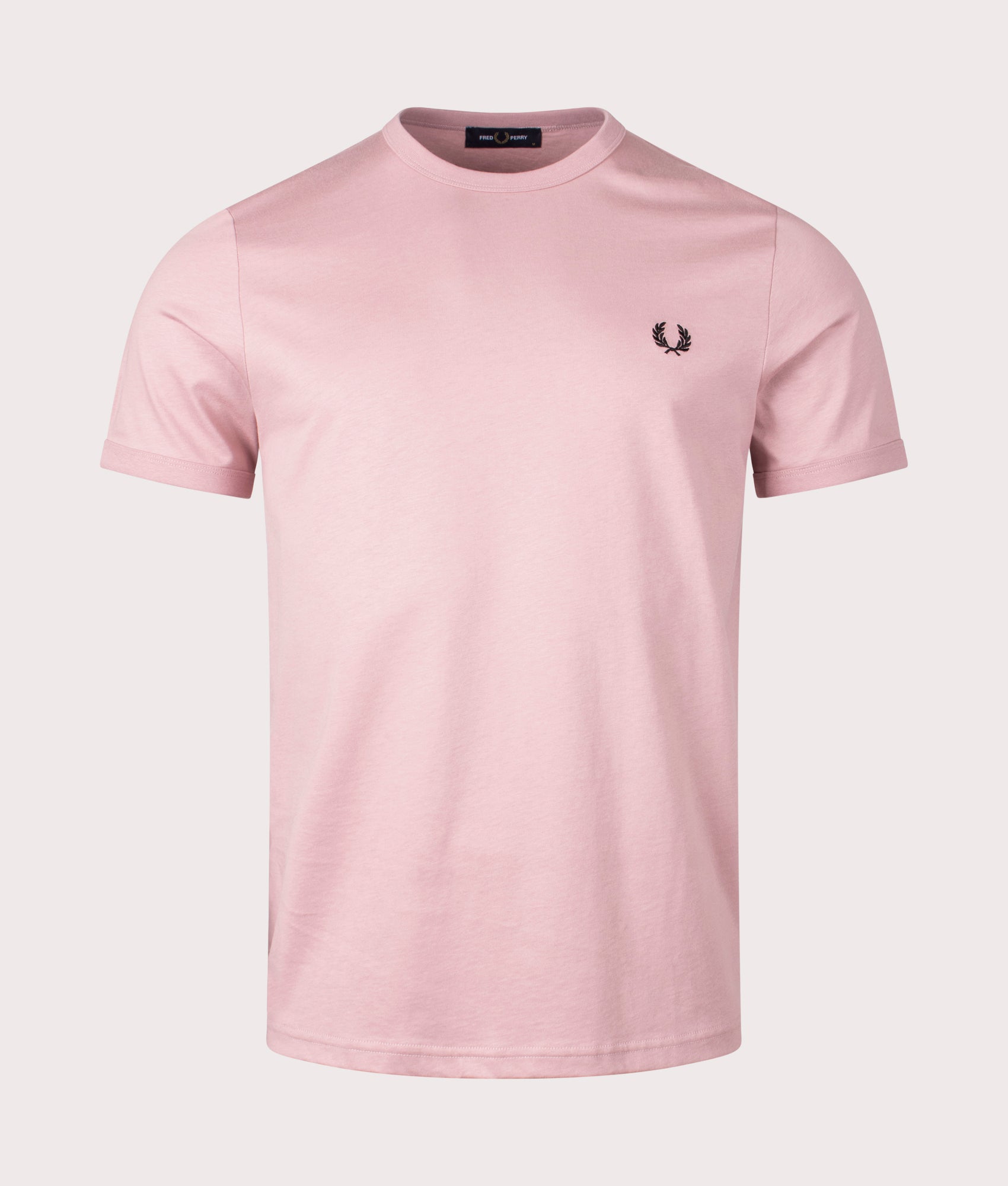 Fred Perry Mens Ringer T-Shirt - Colour: S51 Dusty Rose Pink - Size: Medium