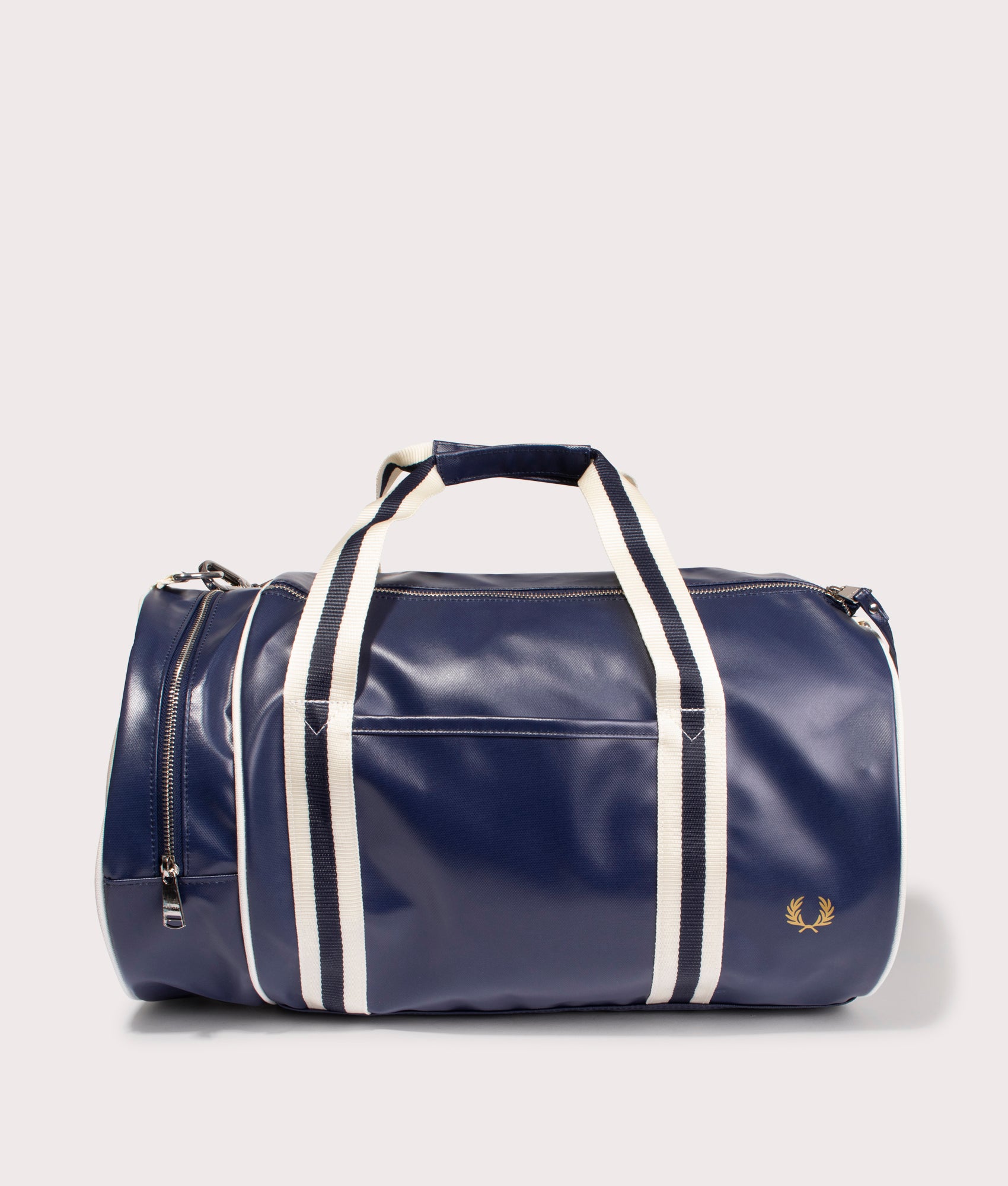 Fred Perry Mens Classic Barrel Bag - Colour: Y15 Carbon Blue/Ecru - Size: One Size