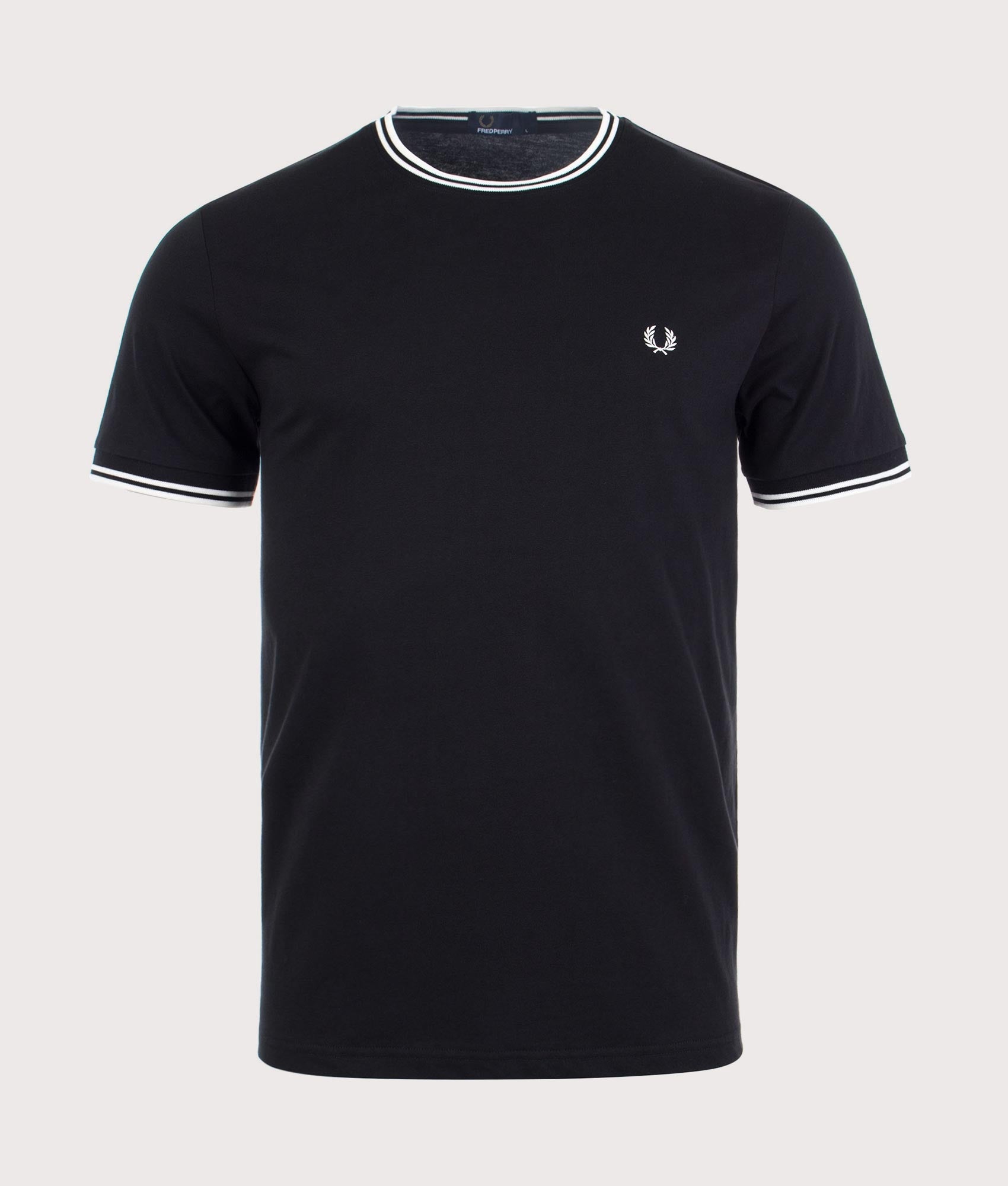 Fred Perry Mens Twin Tipped T-Shirt - Colour: Core 102 Black - Size: Large