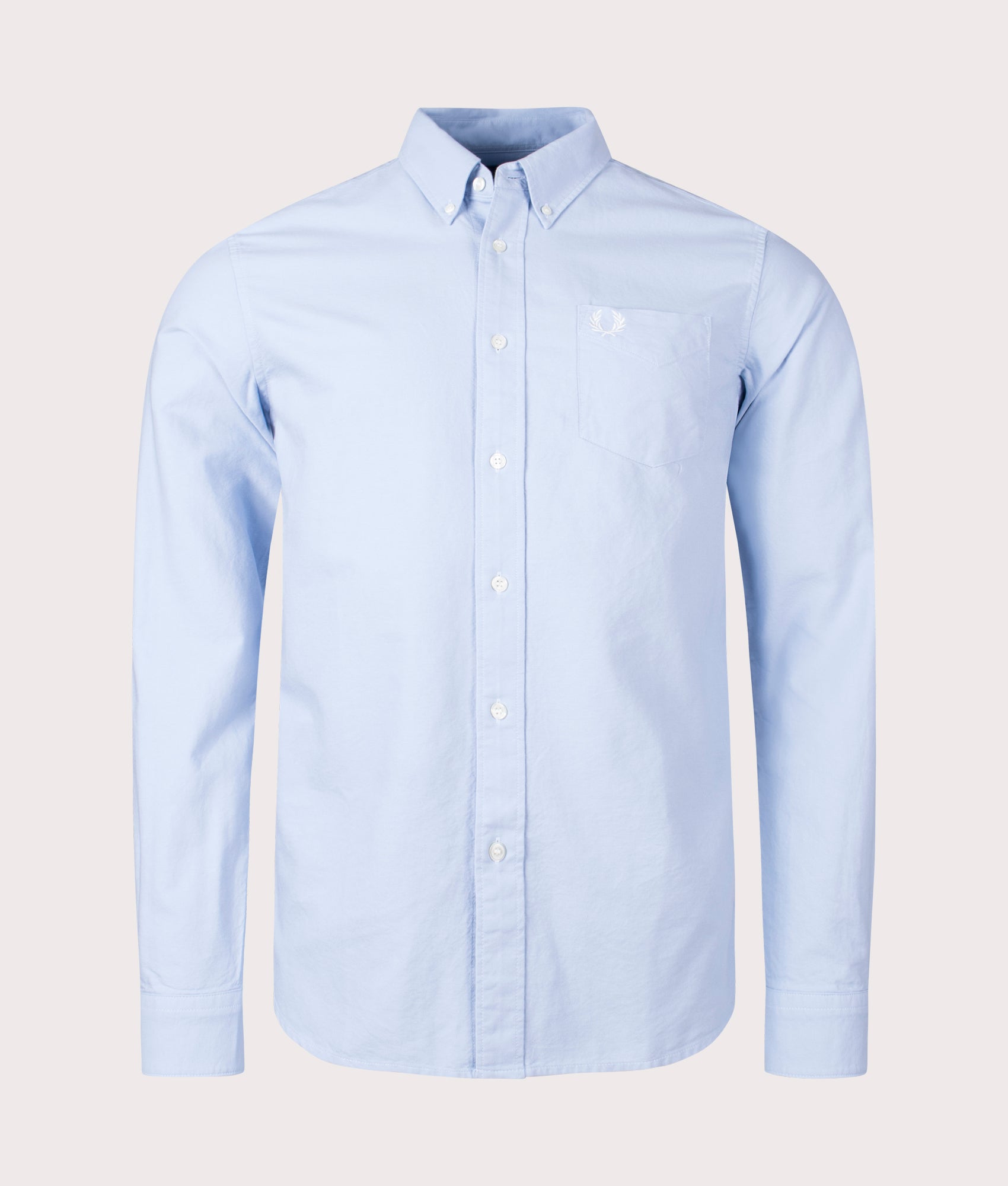 Fred Perry Mens Oxford Shirt - Colour: 146 Light Smoke - Size: XL