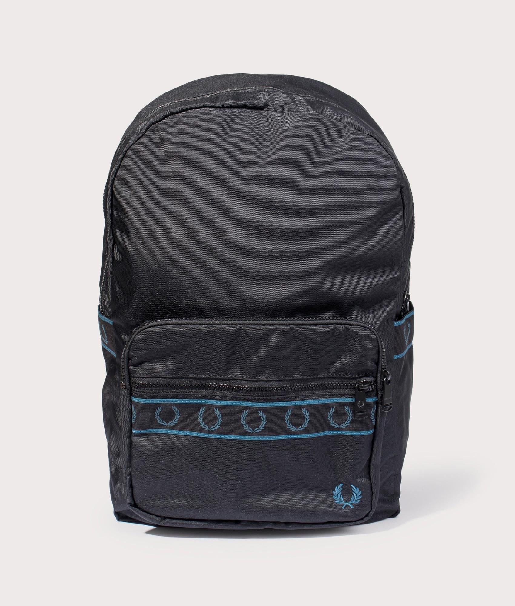 Fred Perry Mens Contrast Tape Backpack - Colour: 102 Black - Size: One Size