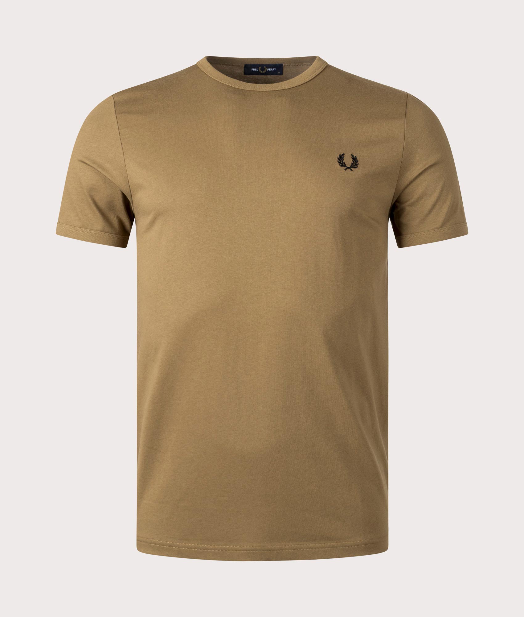 Fred Perry Mens Ringer T-Shirt - Colour: R60 Shaded Stone - Size: Large