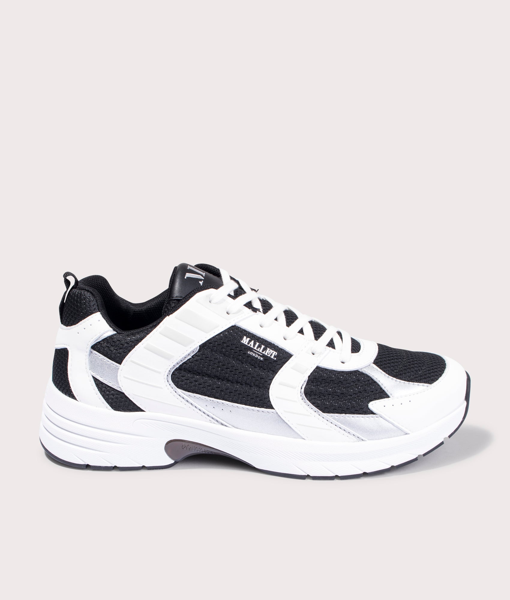 Mallet Mens Holloway Sneakers - Colour: OFWBLK Off-White Black - Size: 10