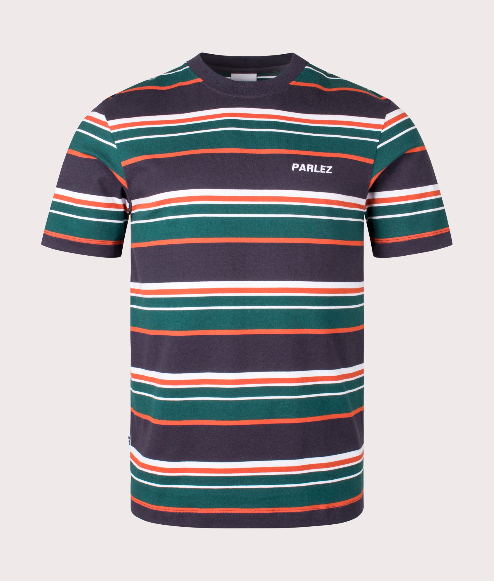 Parlez Mens Elche Stripe T-Shirt - Colour: Navy - Size: Medium