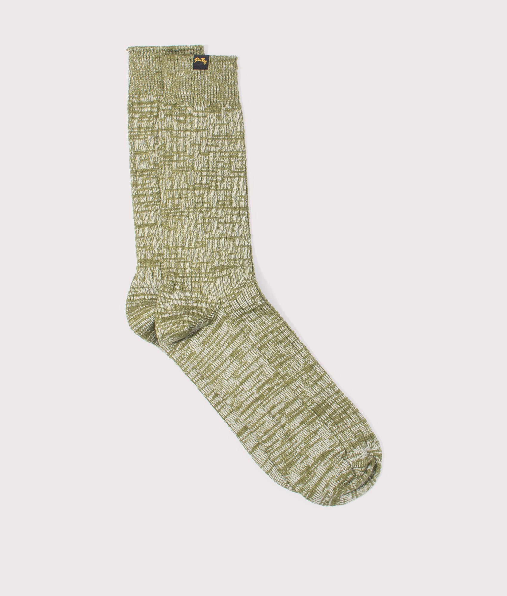 Stan Ray Mens Field Sock - Colour: Natural W/Olive - Size: L/XL