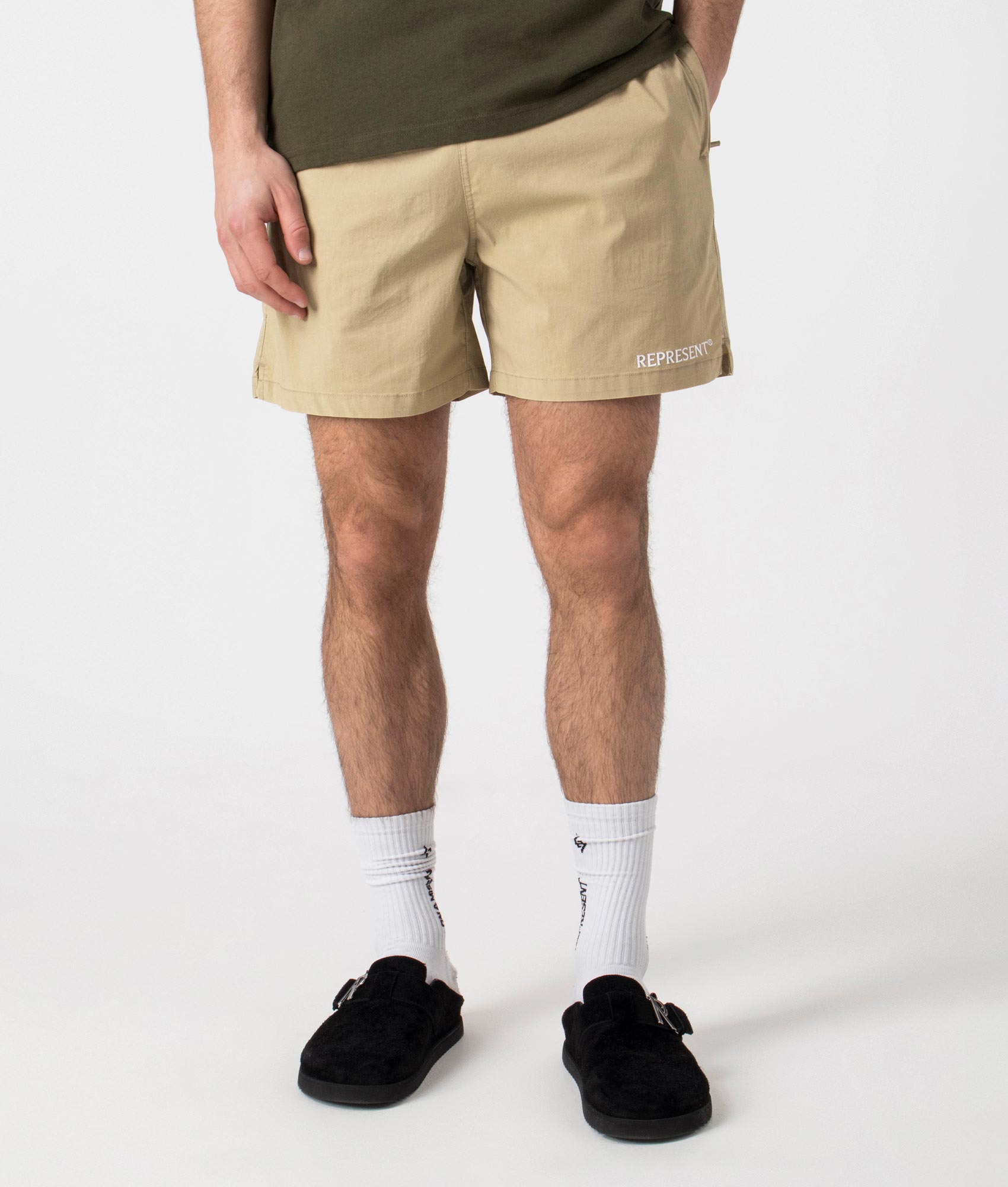 Represent Mens Represent Shorts - Colour: 431 Washed Taupe - Size: XL