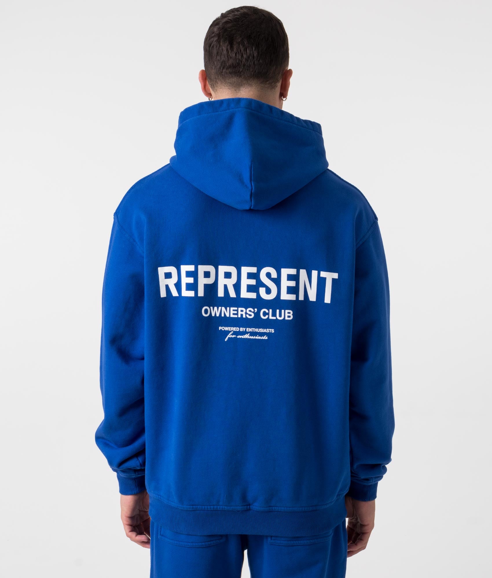 Represent Mens Oversized Fit Represent Owners Club Hoodie - Colour: 109 Cobolt Blue - Size: XS