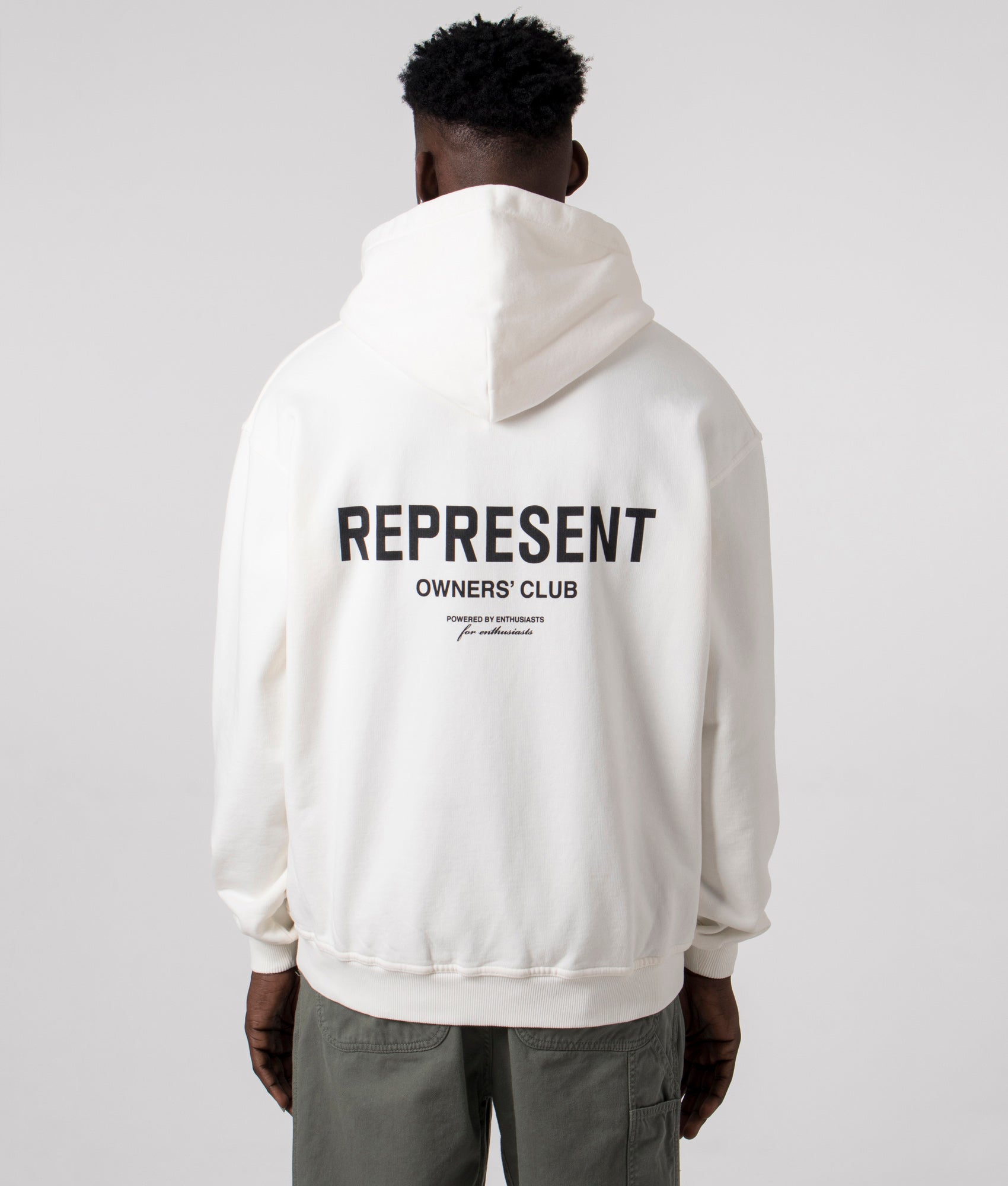 Represent Mens Represent Owners Club Hoodie - Colour: 72 Flat White - Size: Large