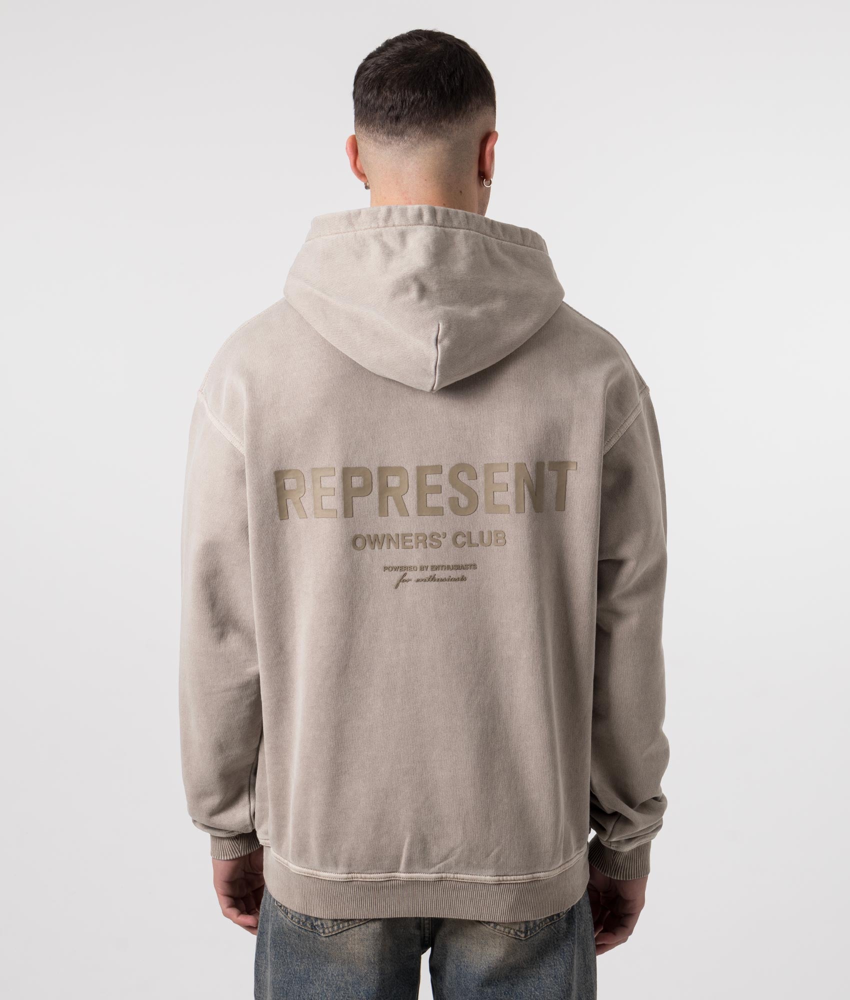 Represent Mens Represent Owners Club Hoodie - Colour: 243 Mushroom - Size: Small