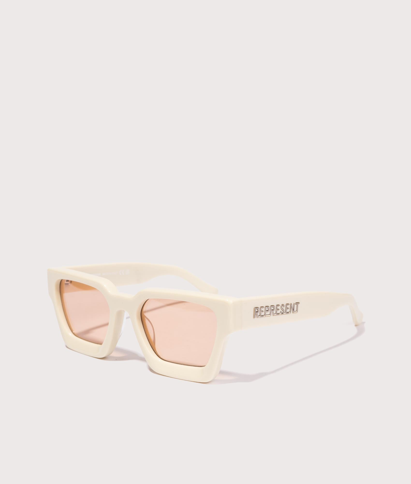 Represent Mens Represent California Sunglasses - Colour: 72 Off White/Yellow Tint Lens - Size: One S