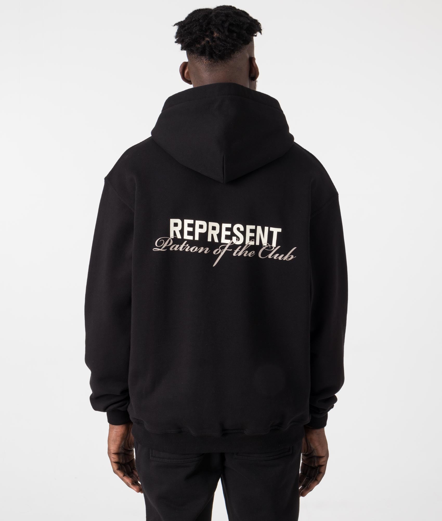 Represent Mens Patron Of The Club Hoodie - Colour: 001 Black - Size: XXL