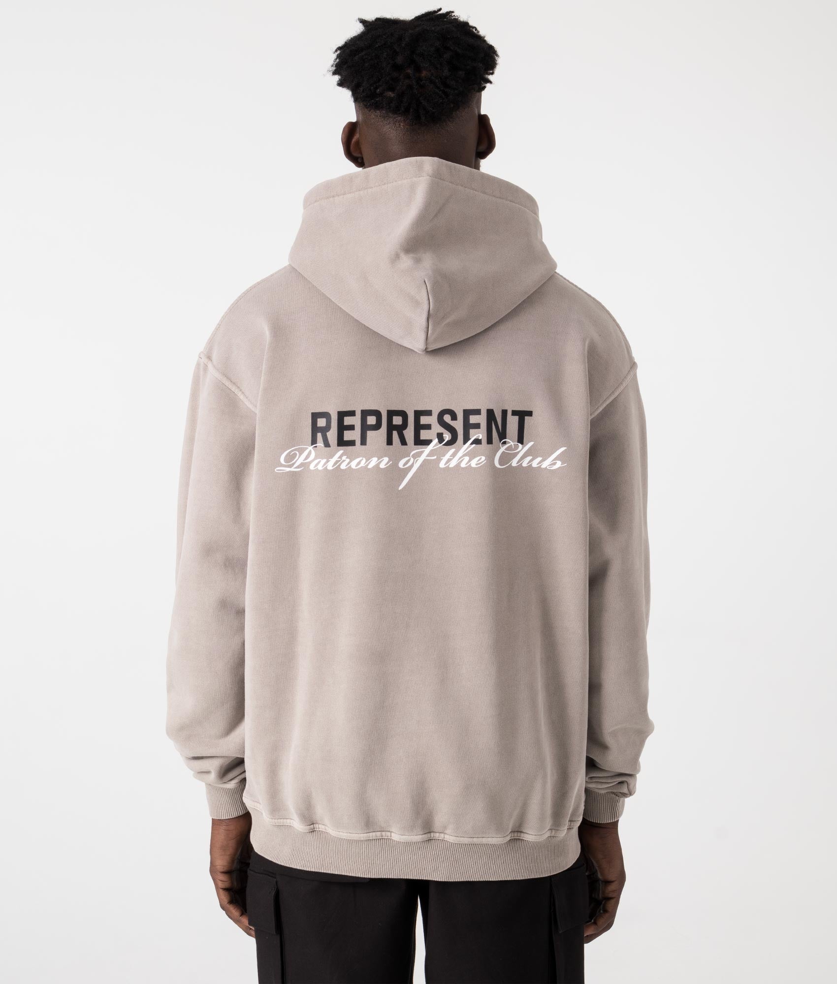 Represent Mens Patron Of The Club Hoodie - Colour: 505 Mudstone - Size: XL