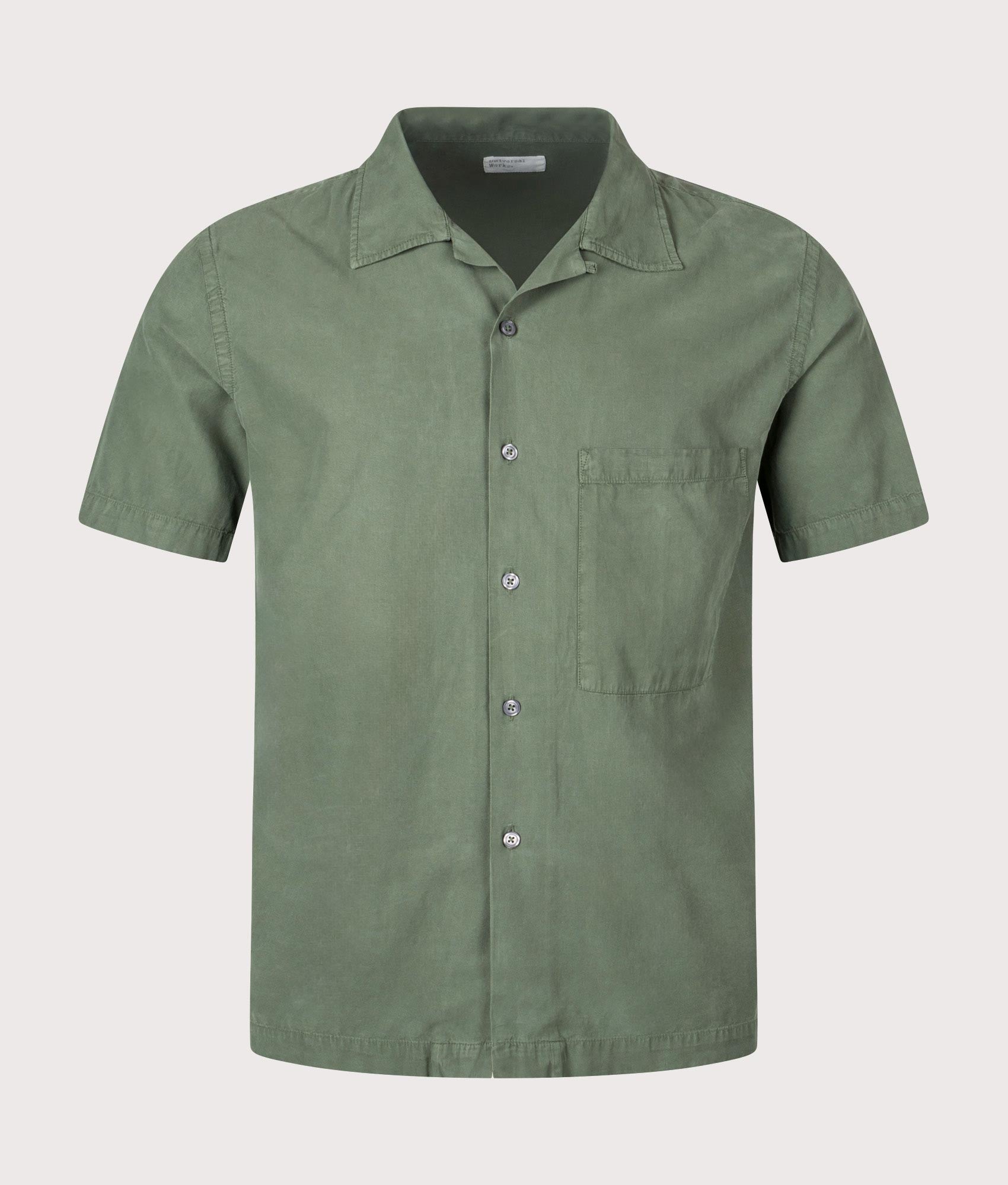 Universal Works Mens Camp II Shirt - Colour: Birch - Size: XXL