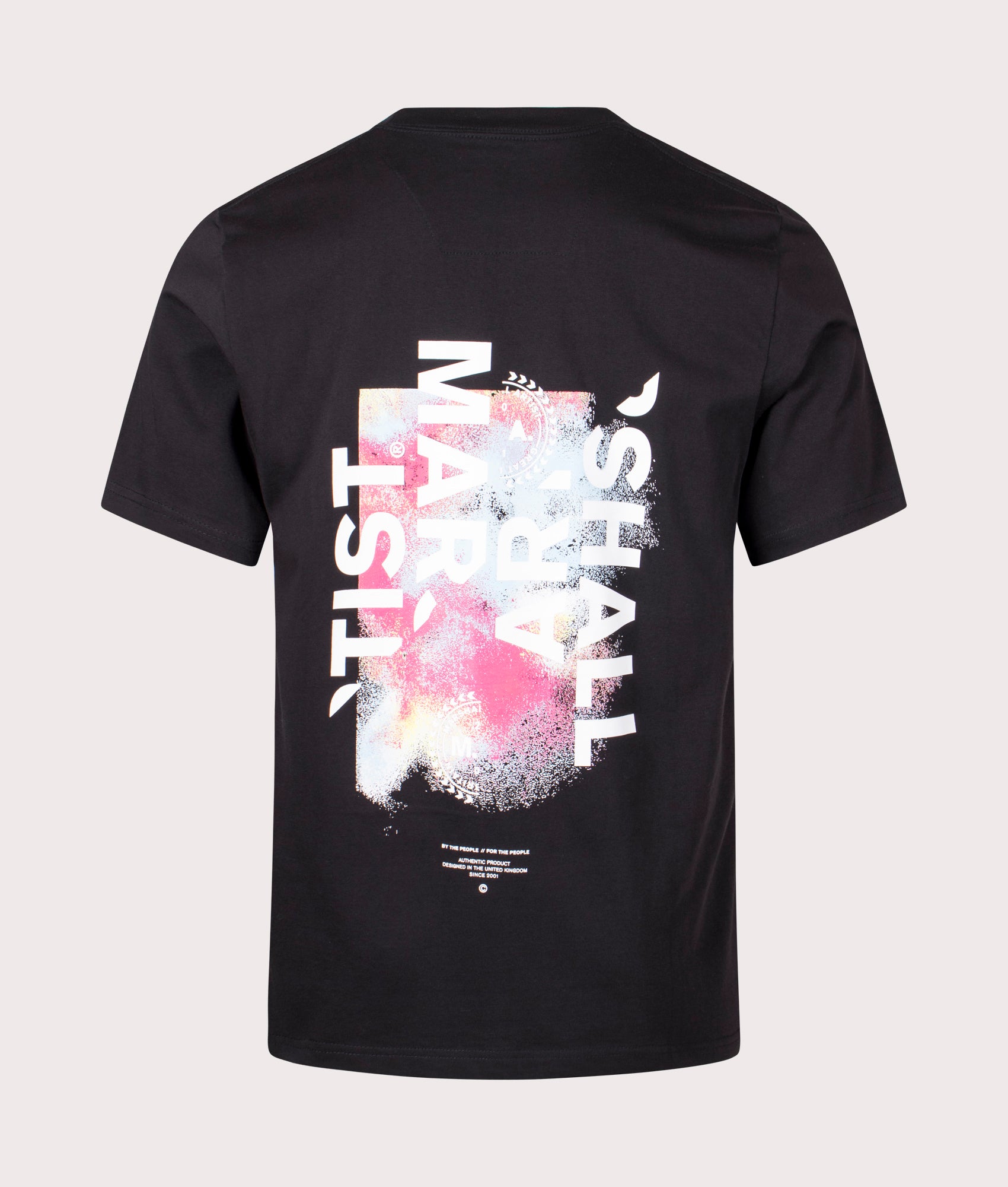 Marshall Artist Mens Fragment T-Shirt - Colour: 001 Black - Size: XL
