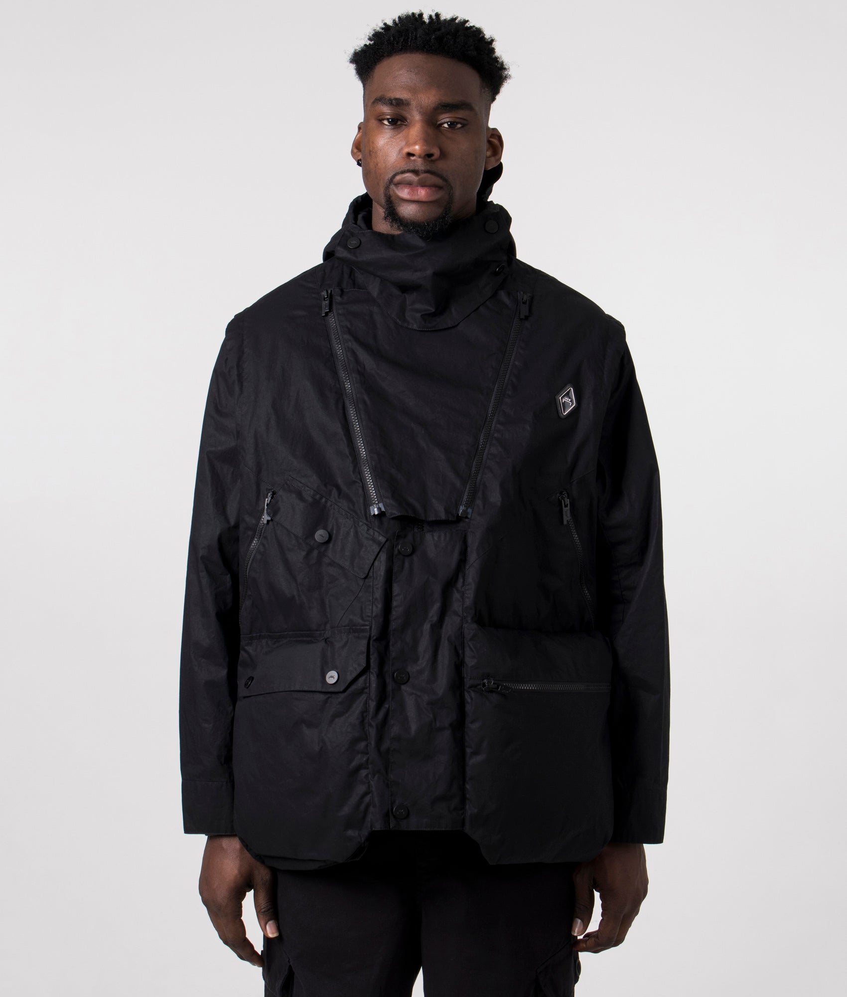 A-COLD-WALL* Mens Relaxed Fit Cargo Storm Jacket - Colour: Onyx - Size: 50