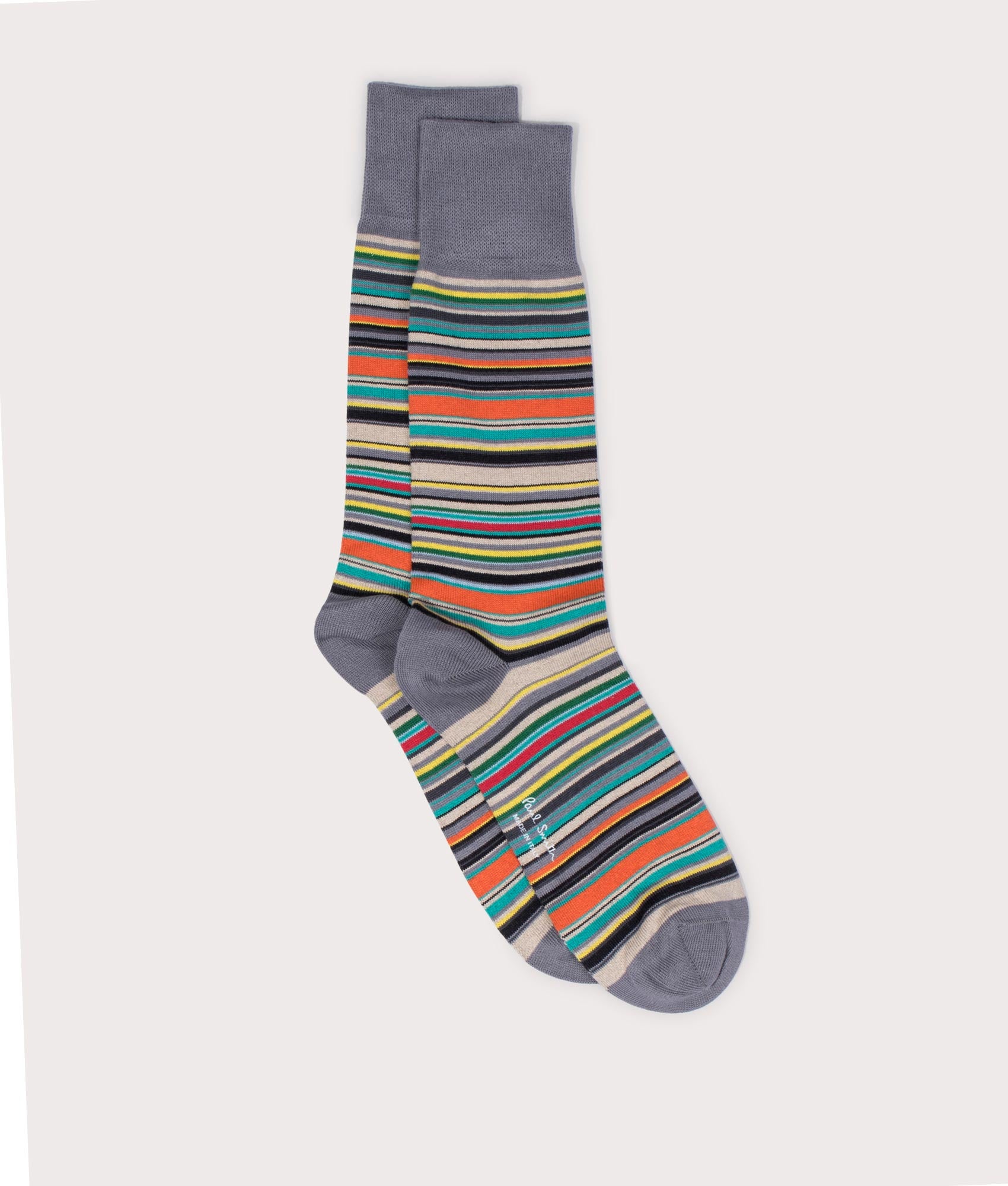 PS Paul Smith Mens Signature Stripe Socks - Colour: 76 Slate - Size: One Size