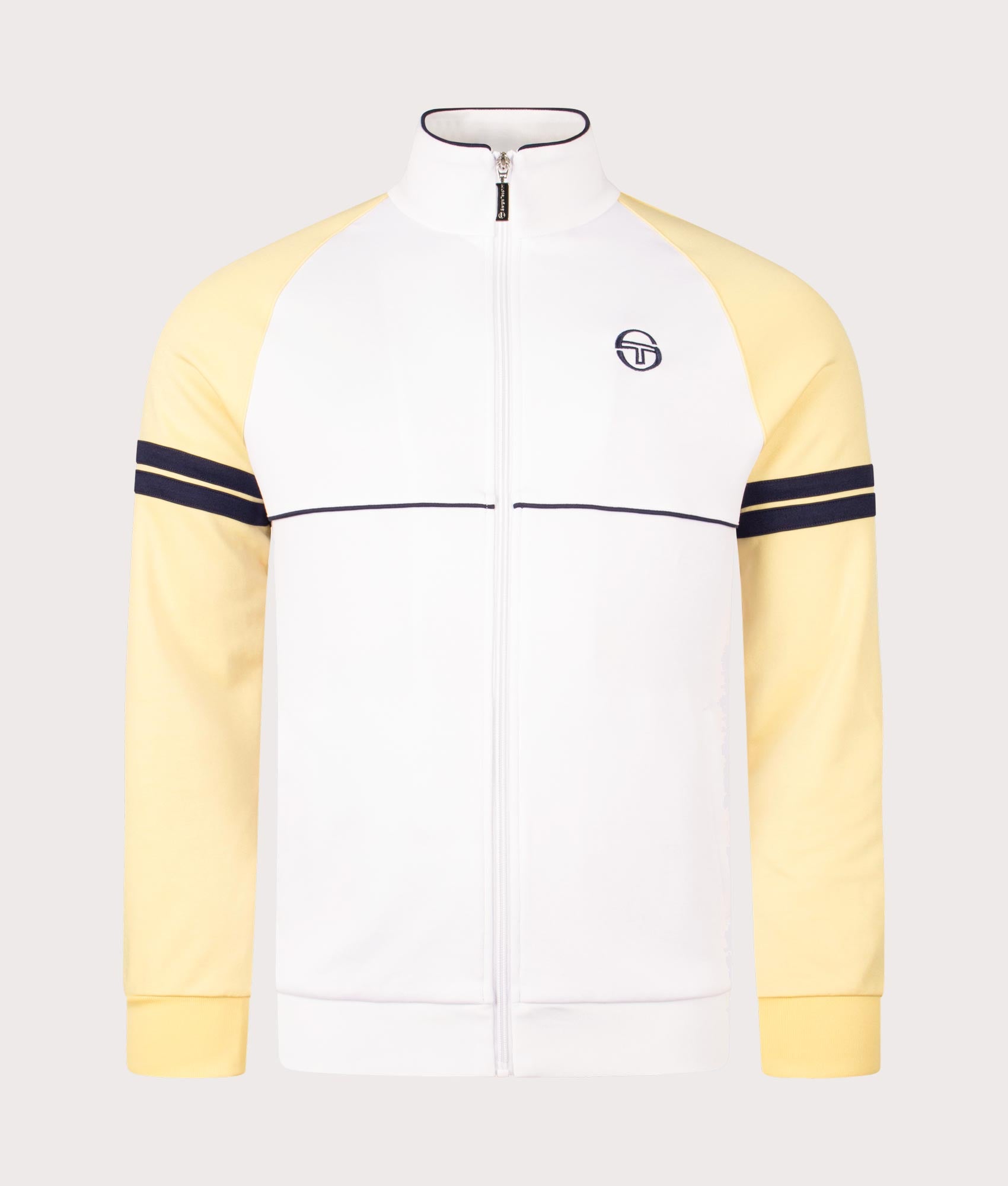 Sergio Tacchini Mens Orion Track Top - Colour: 45 White/Golden Haze - Size: Large