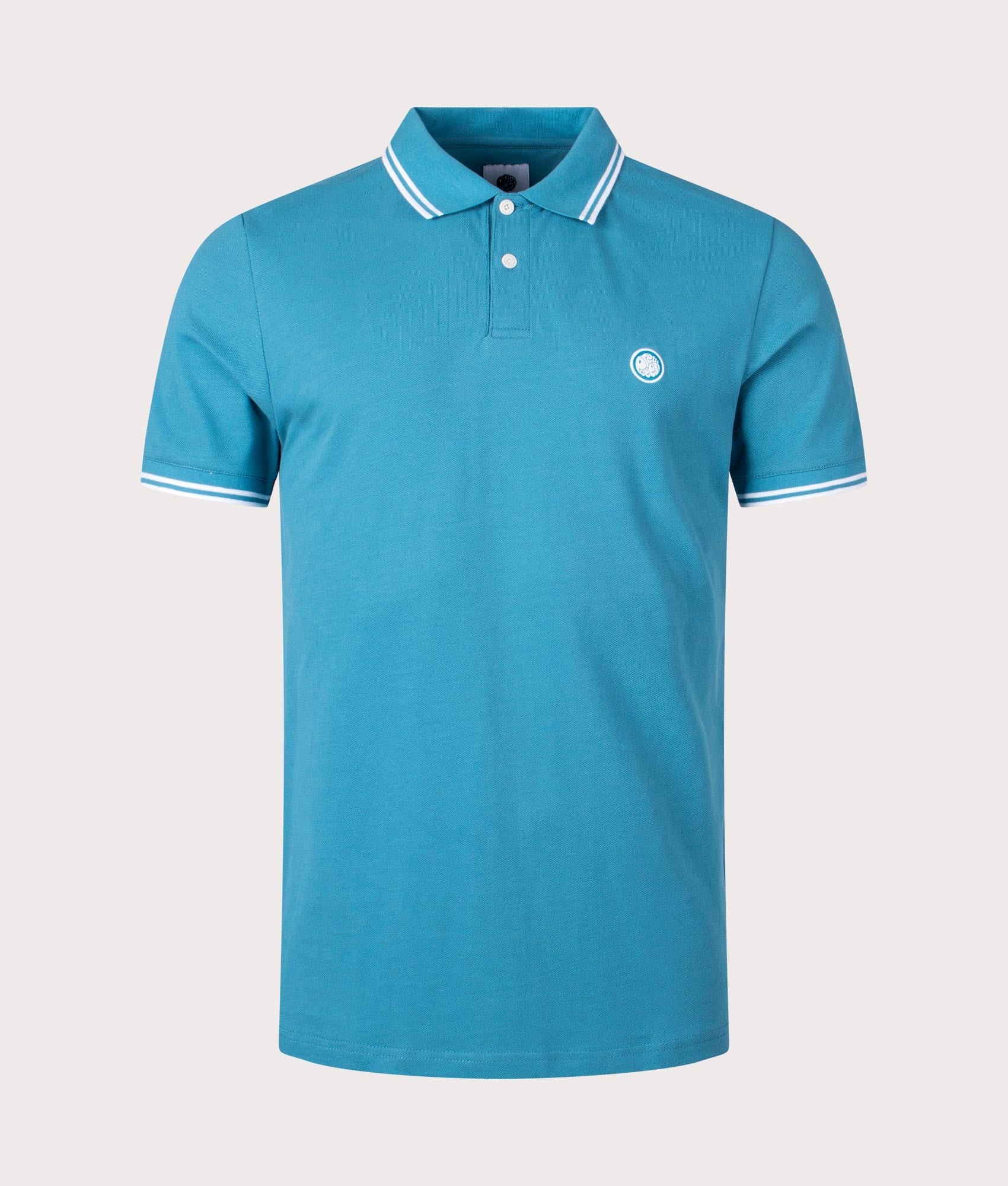 Pretty Green Mens Barton Polo Shirt - Colour: Bright Blue - Size: Large